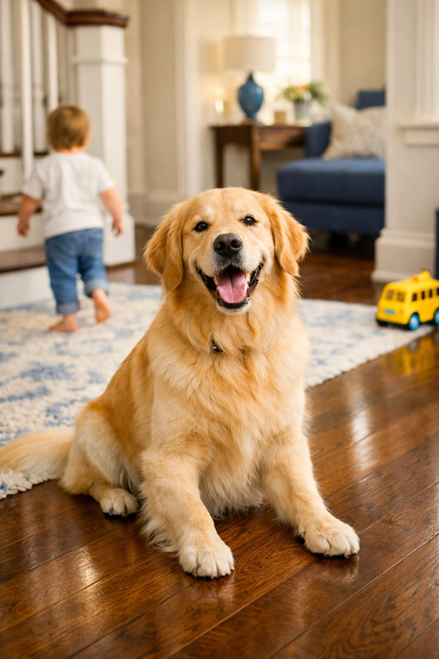 Healthy home in Massachusetts featuring clean floors safe for pets after deep cleaning services.