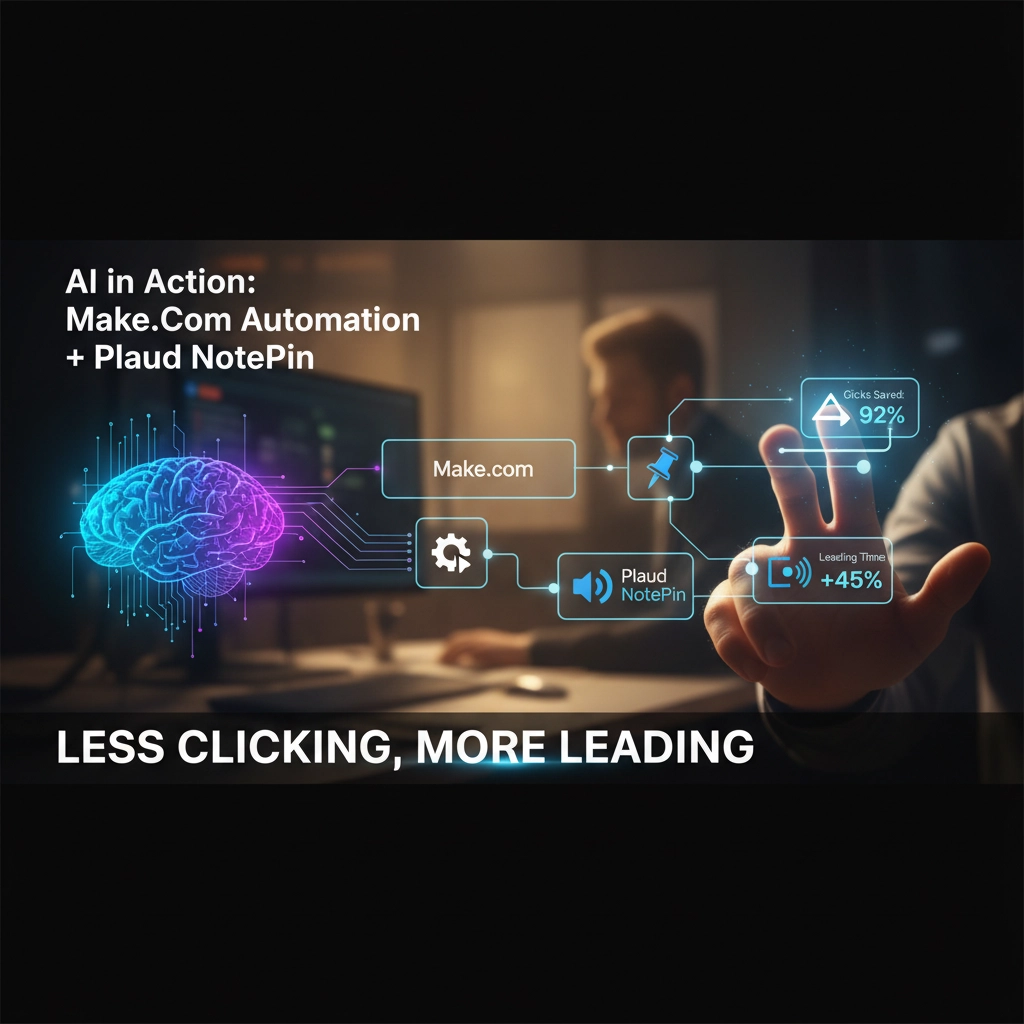 AI in Action: Make.com Automation + Plaud NotePin , Less Clicking, More Leading