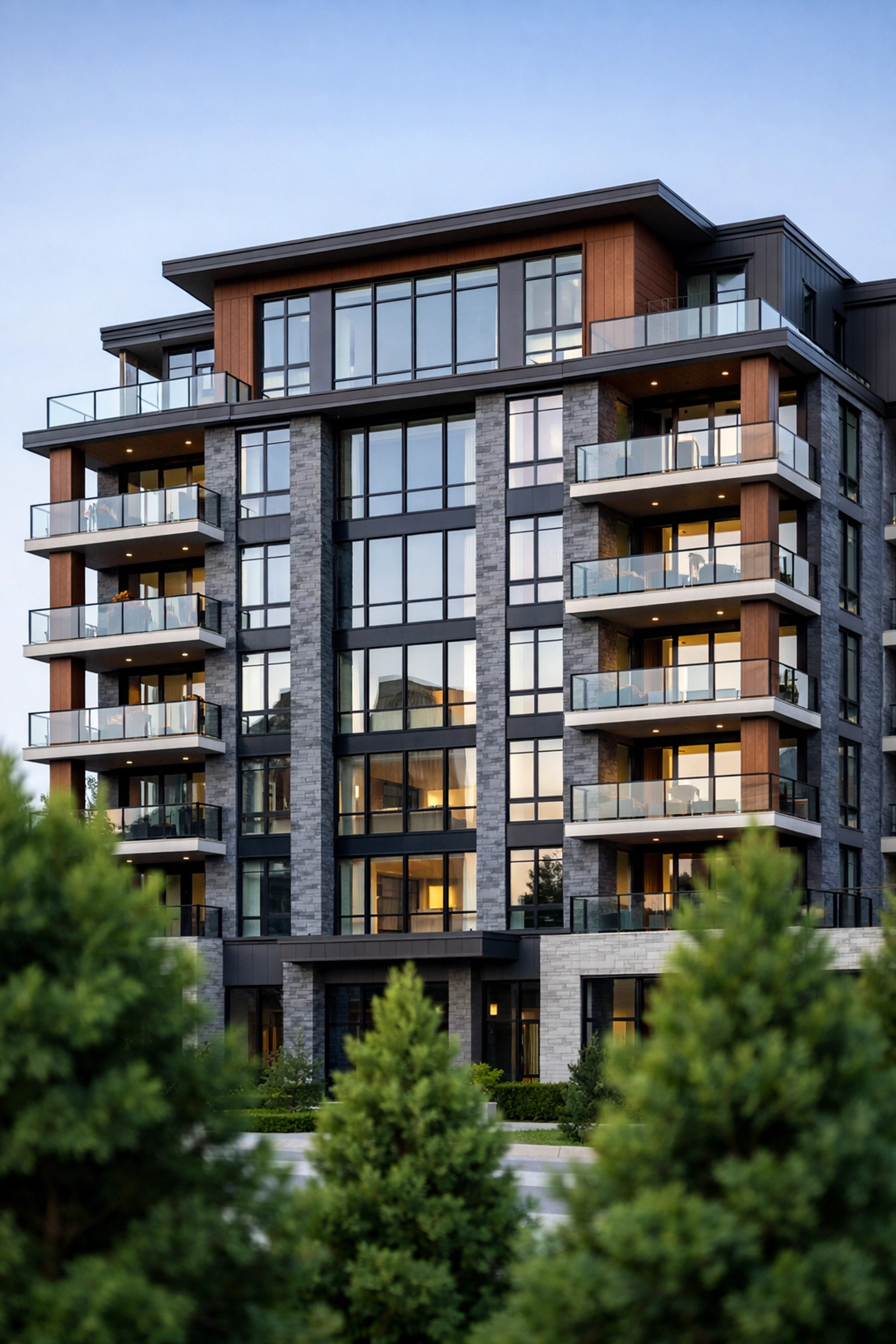 Modern mid-rise condo building in Ontario showing the architectural shift in the 2026 housing market.
