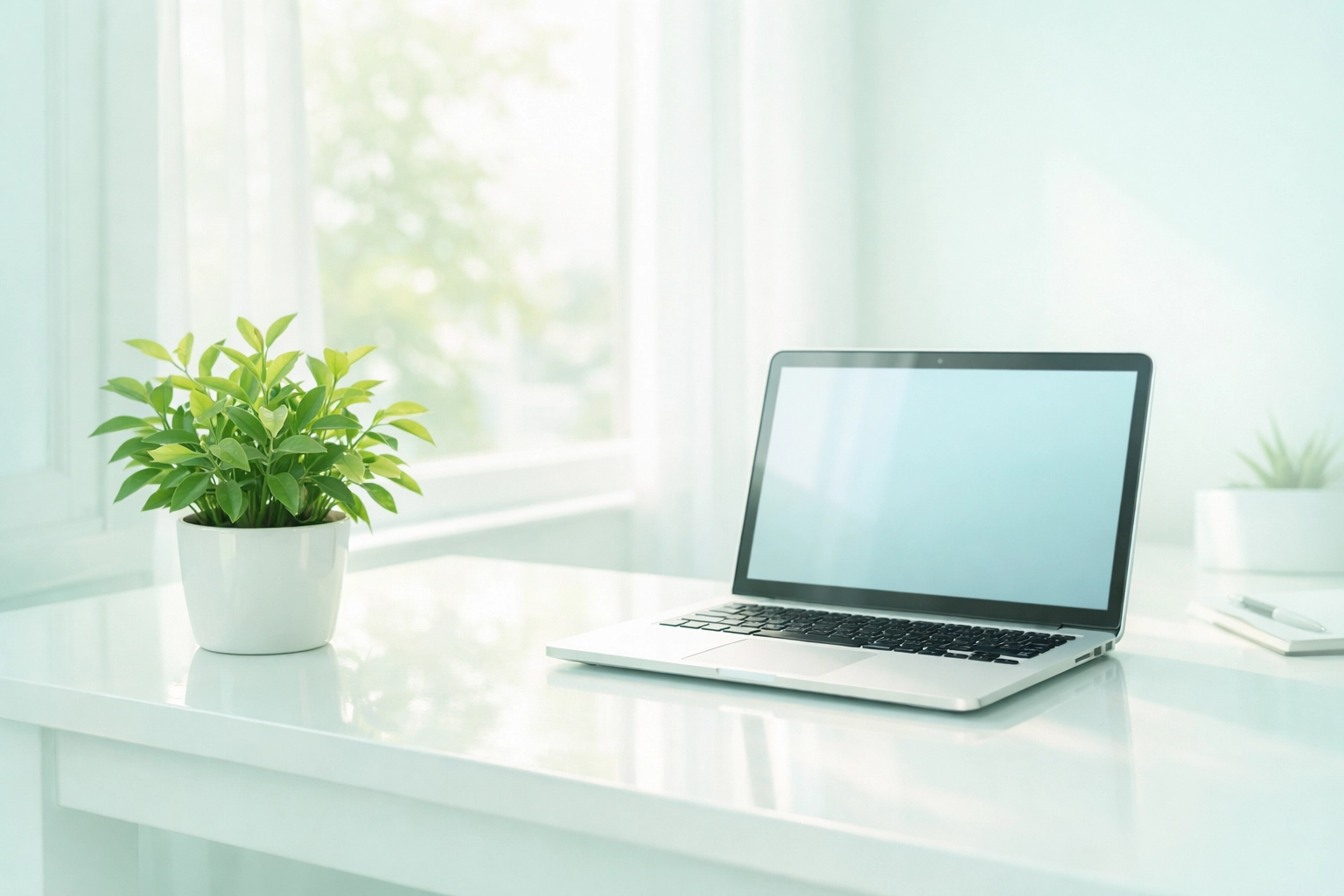 Pristine office workspace in Waterloo IA illustrating a healthy building environment.
