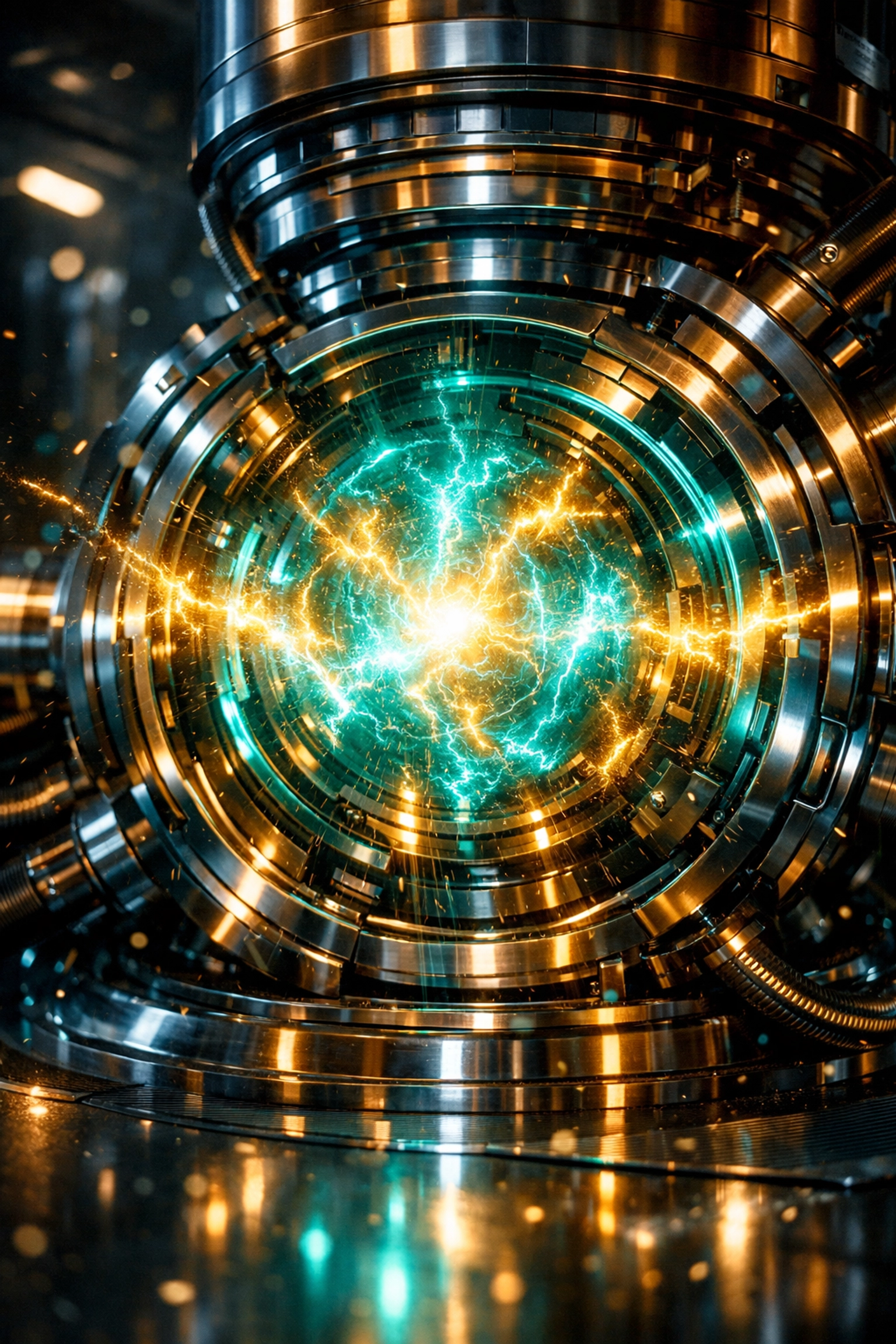 Glowing energy core symbolizing unsecured working capital as fuel for small business growth and performance.