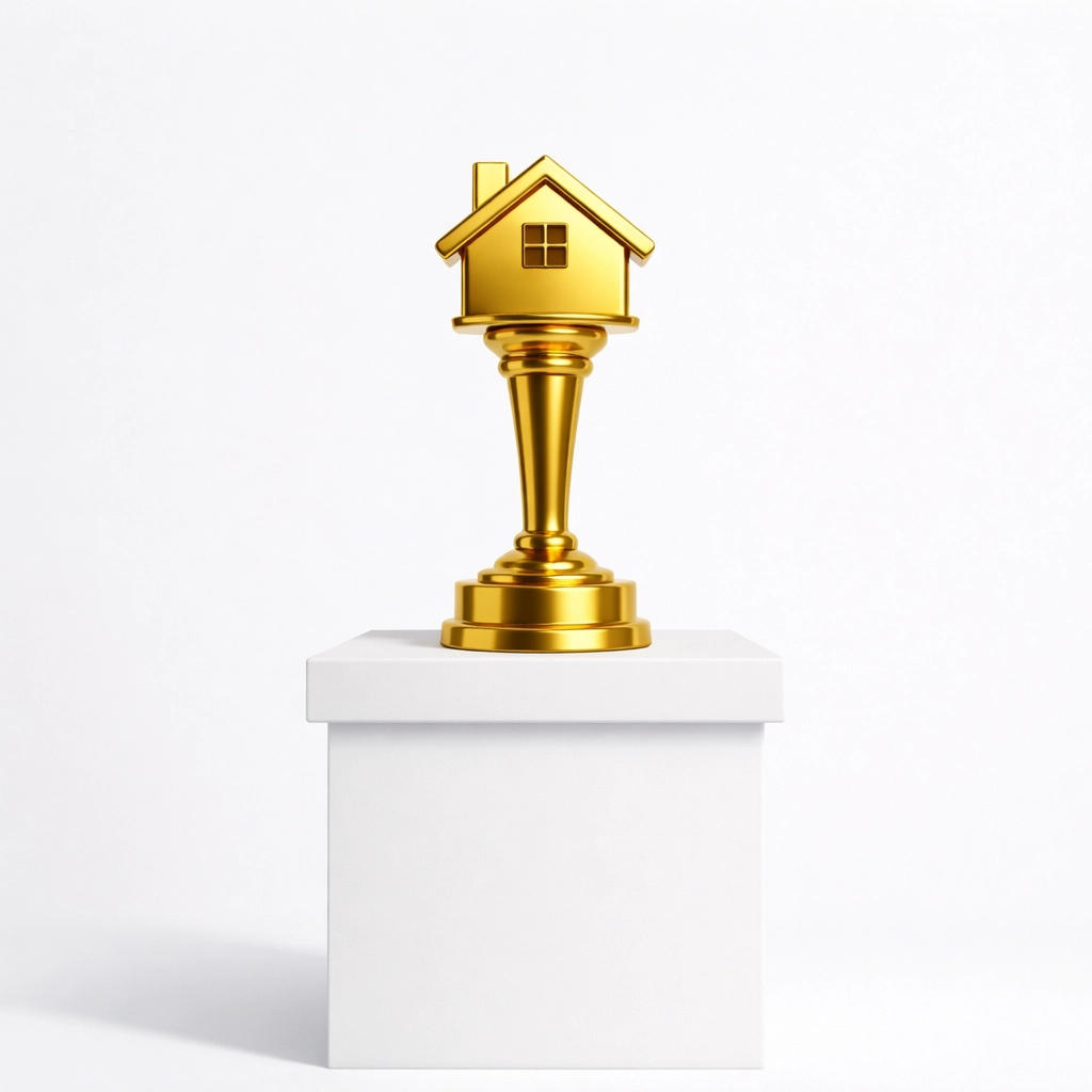 Golden trophy representing Gold Standard excellence in London property management