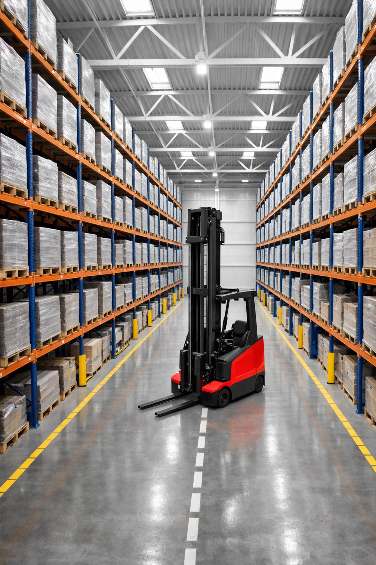 Modern warehouse storage facilities in Hertford featuring high-density vertical racking and efficient layout.