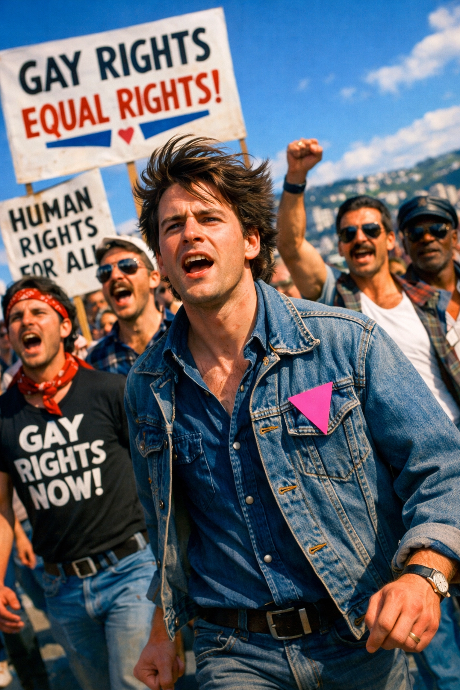 Brave gay activists marching for law reform in 1980s New Zealand, a pivotal moment for LGBTQ+ rights and queer fiction.