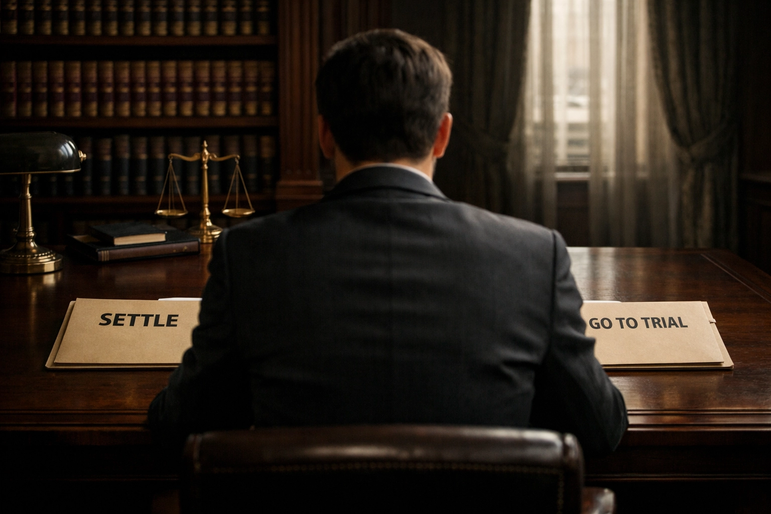A person in a Texas law library reviewing legal documents regarding a new felony charge while on probation.