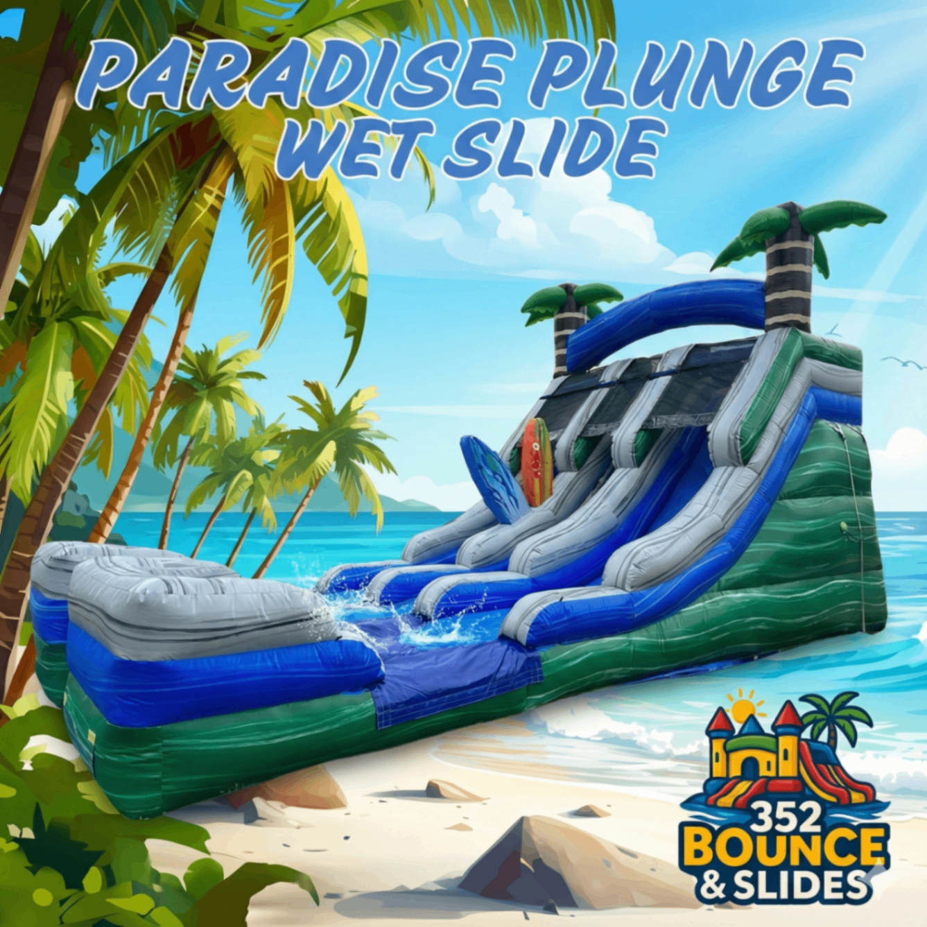 Paradise Plunge Water Slide