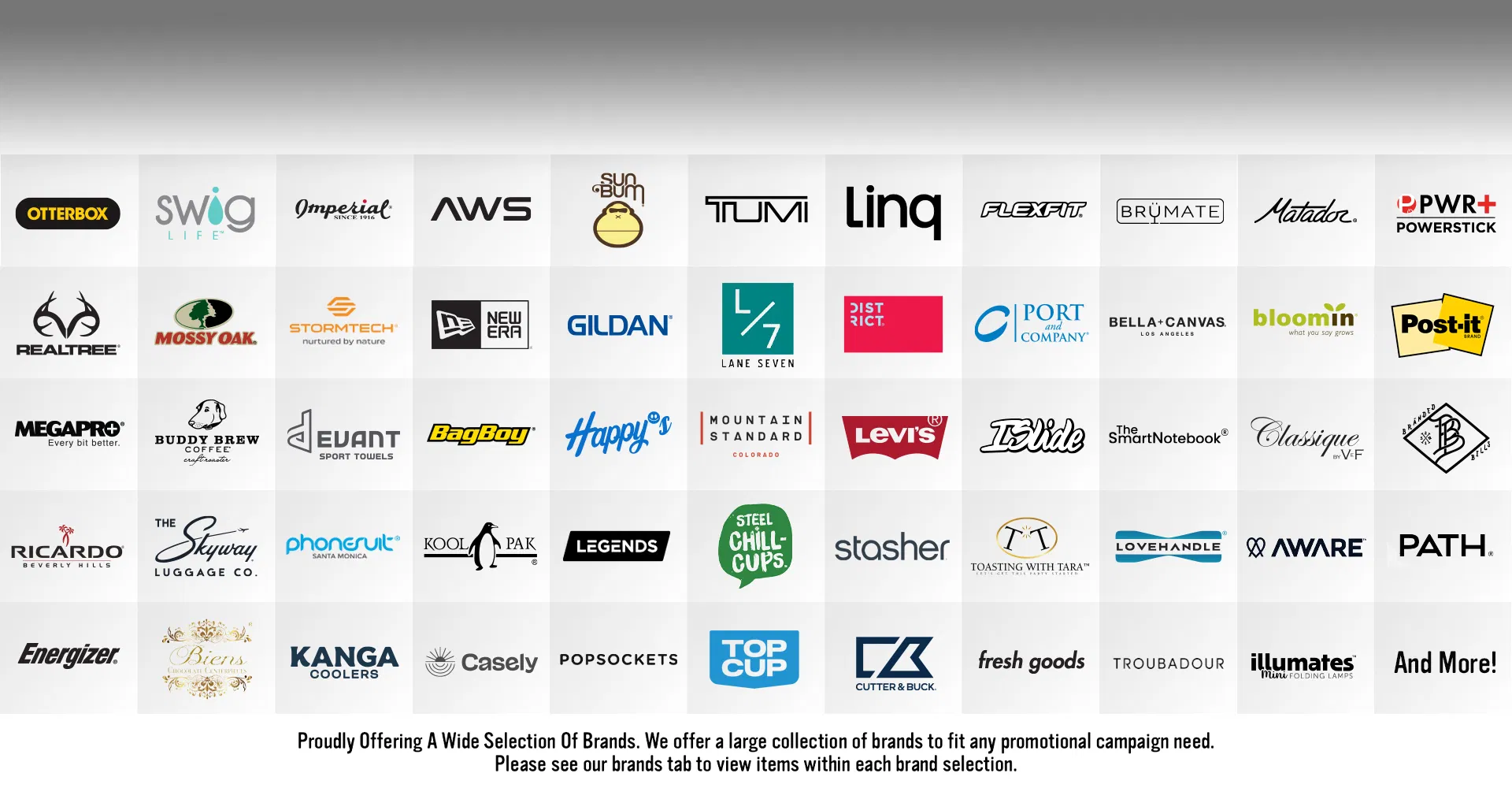 Brand partners overview grid