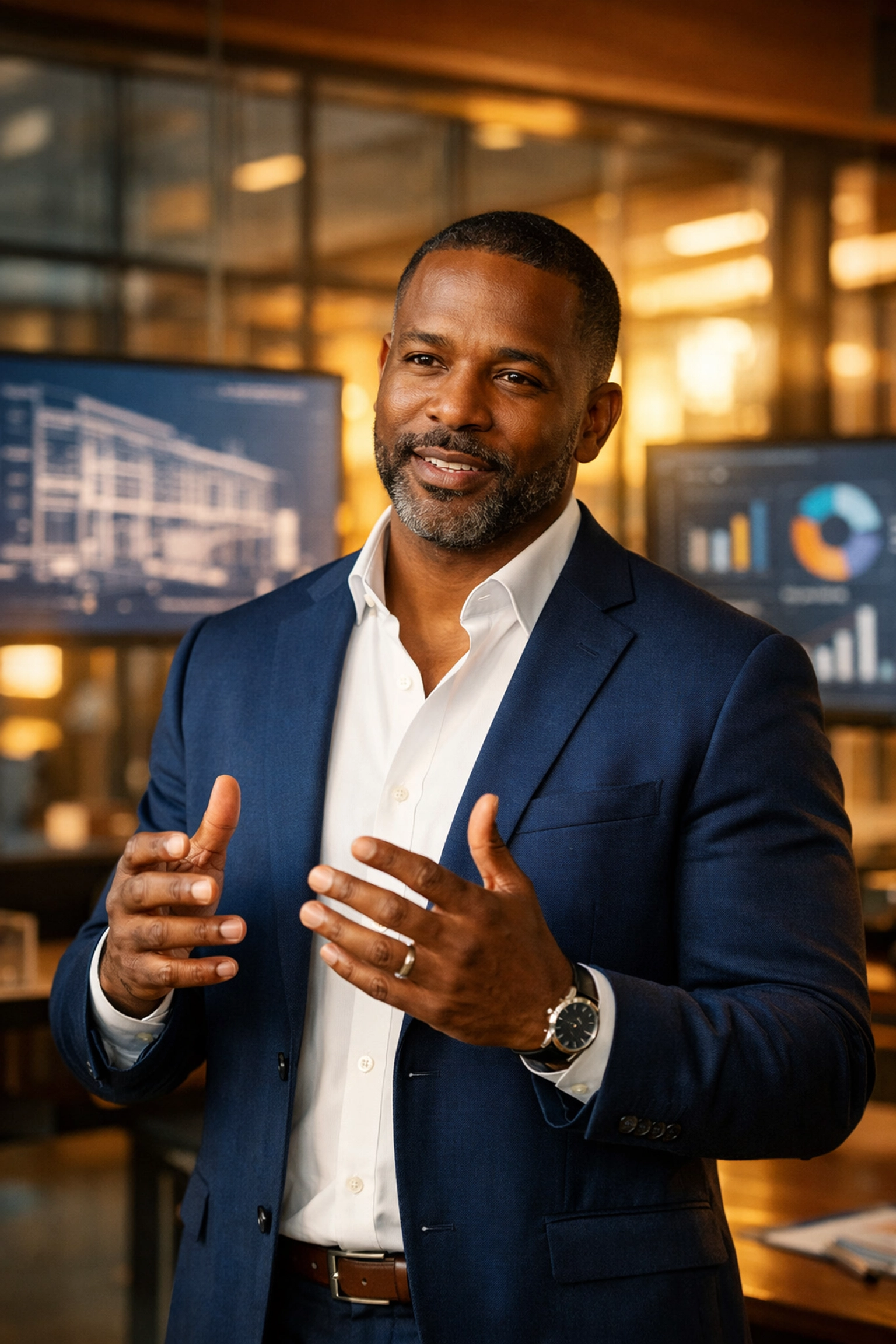 Daily Black Excellence Spotlight: Successful Black Business Owners + Did You Know These Pre-Slavery History Gems? Black male entrepreneur leading business education at modern innovation center