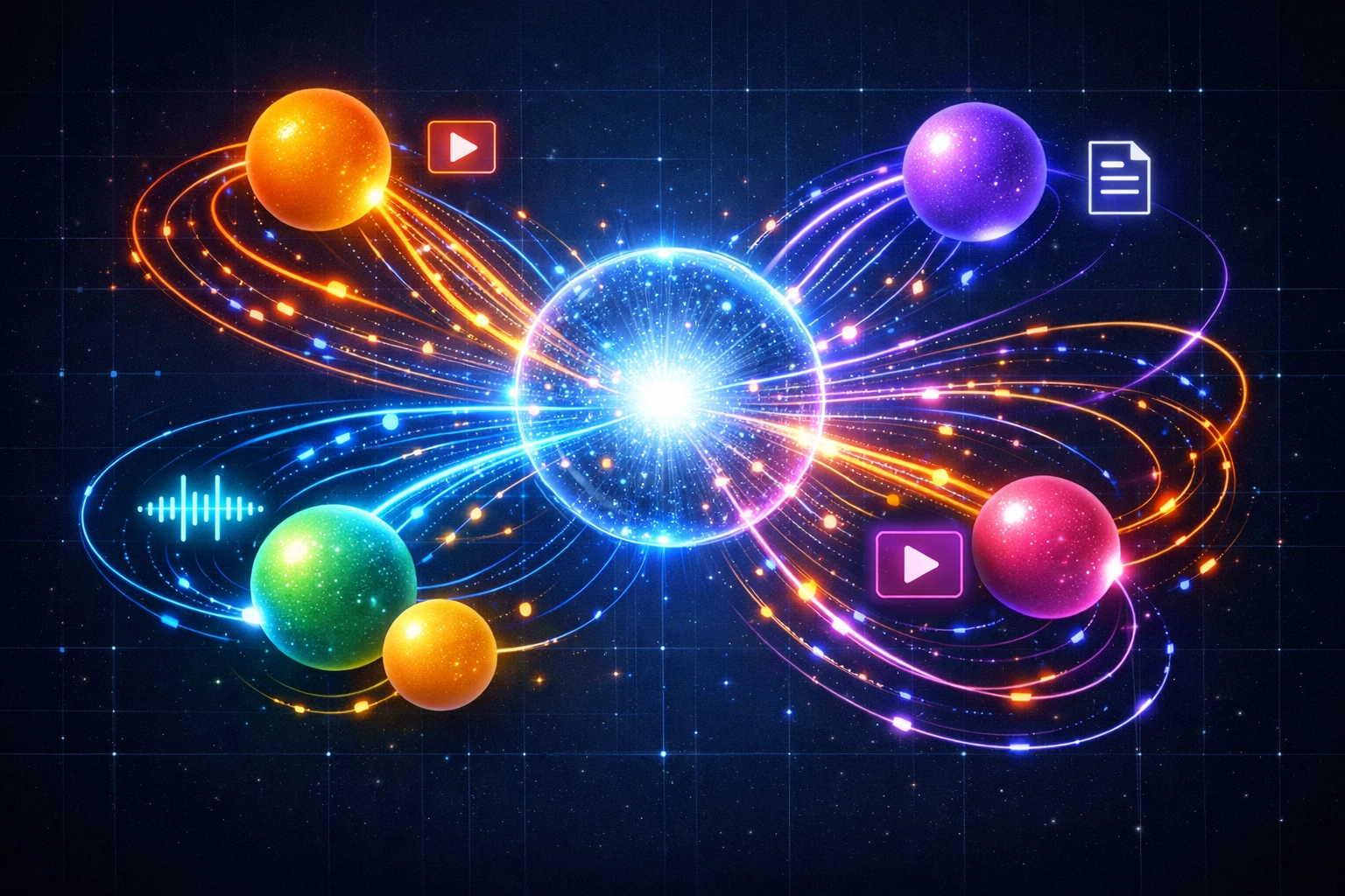 Content repurposing strategy diagram showing multi-platform distribution network by Simon Leung