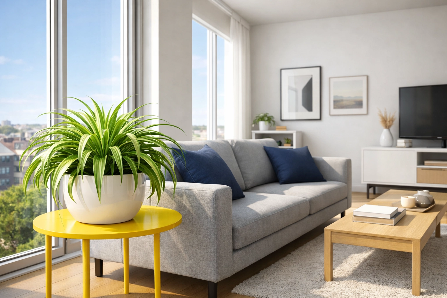A minimalist apartment living room representing high-quality Apartment Cleaning Massachusetts standards.