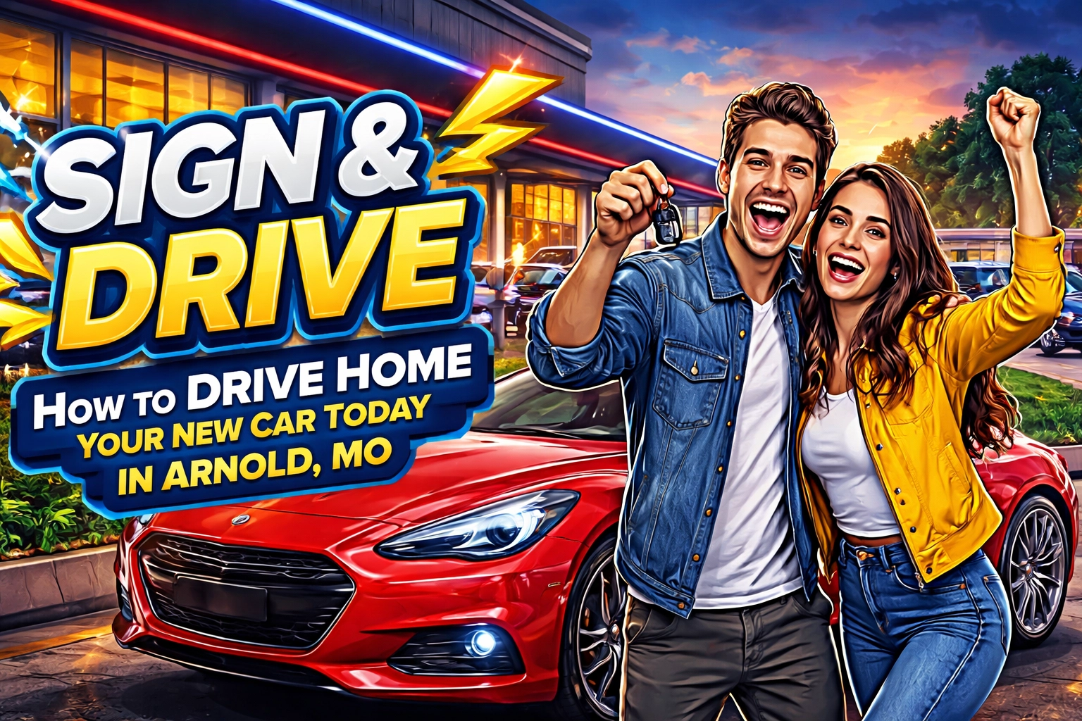 [HERO] Sign & Drive: How to Drive Home Your New Car Today in Arnold, MO