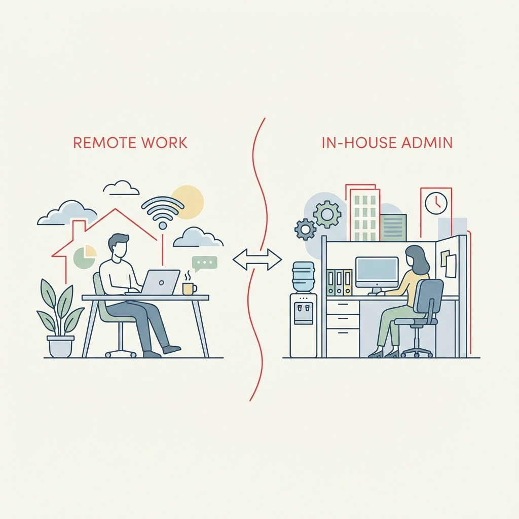 Remote Work Vs In-House Admin: Which Is Better For Your Growing Business?