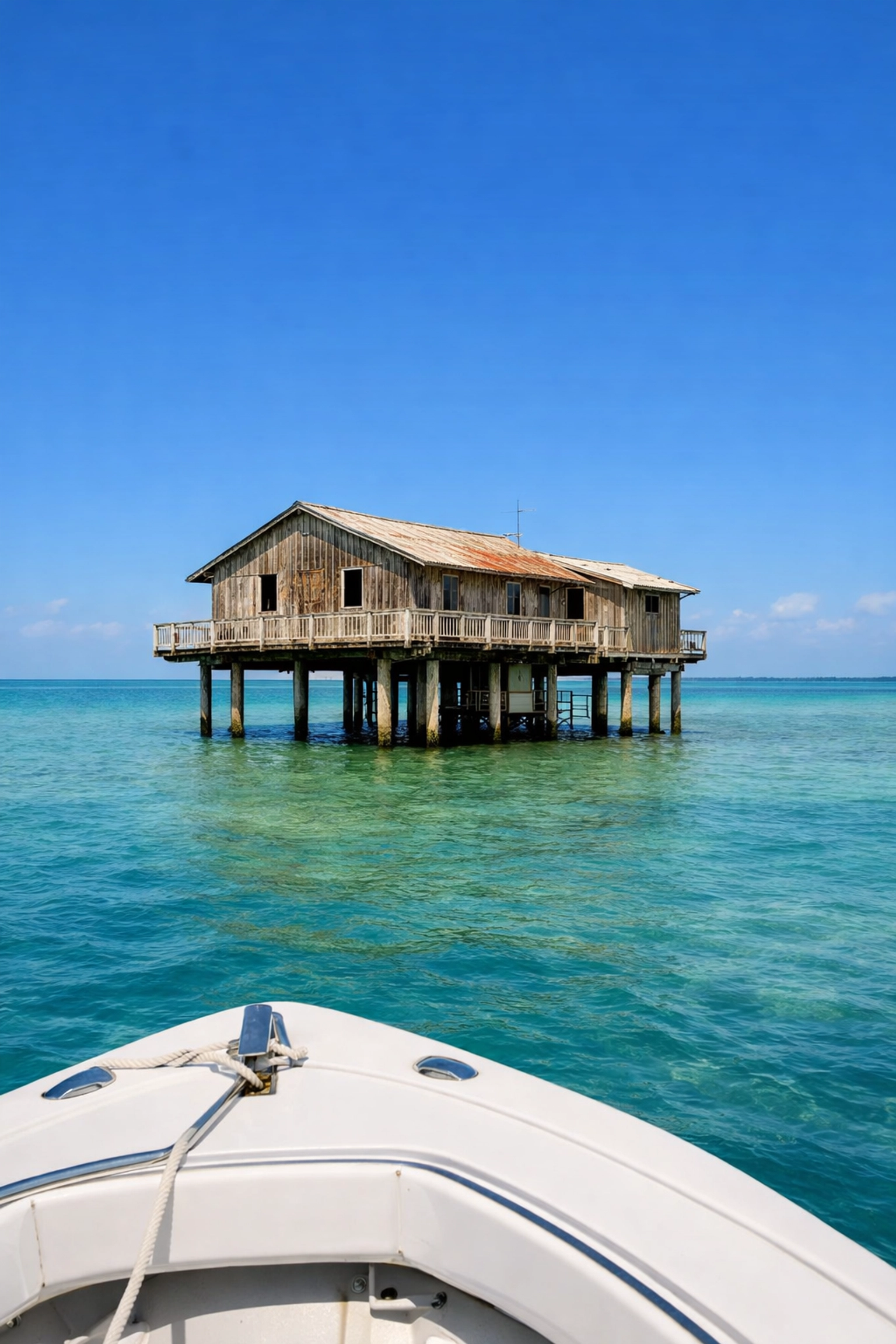 Historic Stiltsville stilt houses in Biscayne Bay, a must-see among miami hidden gems.