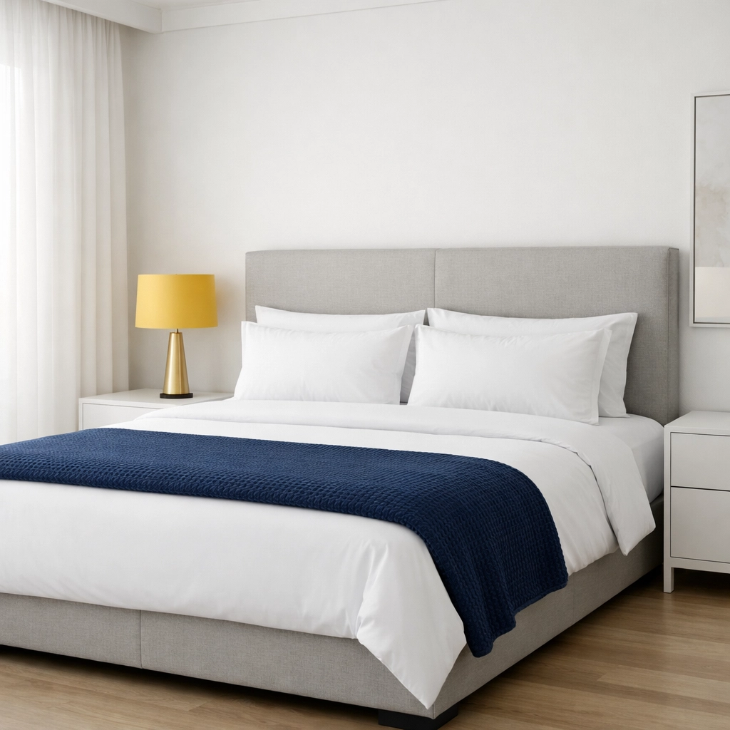 Spotless master bedroom showing results from professional house cleaning services in Lexington, MA.