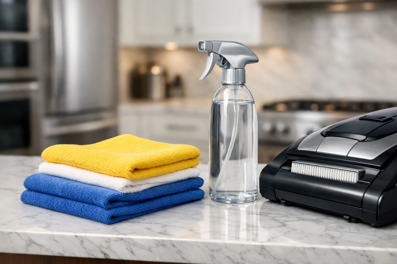 High-quality professional equipment and supplies used for House Cleaning Pepperell MA services.