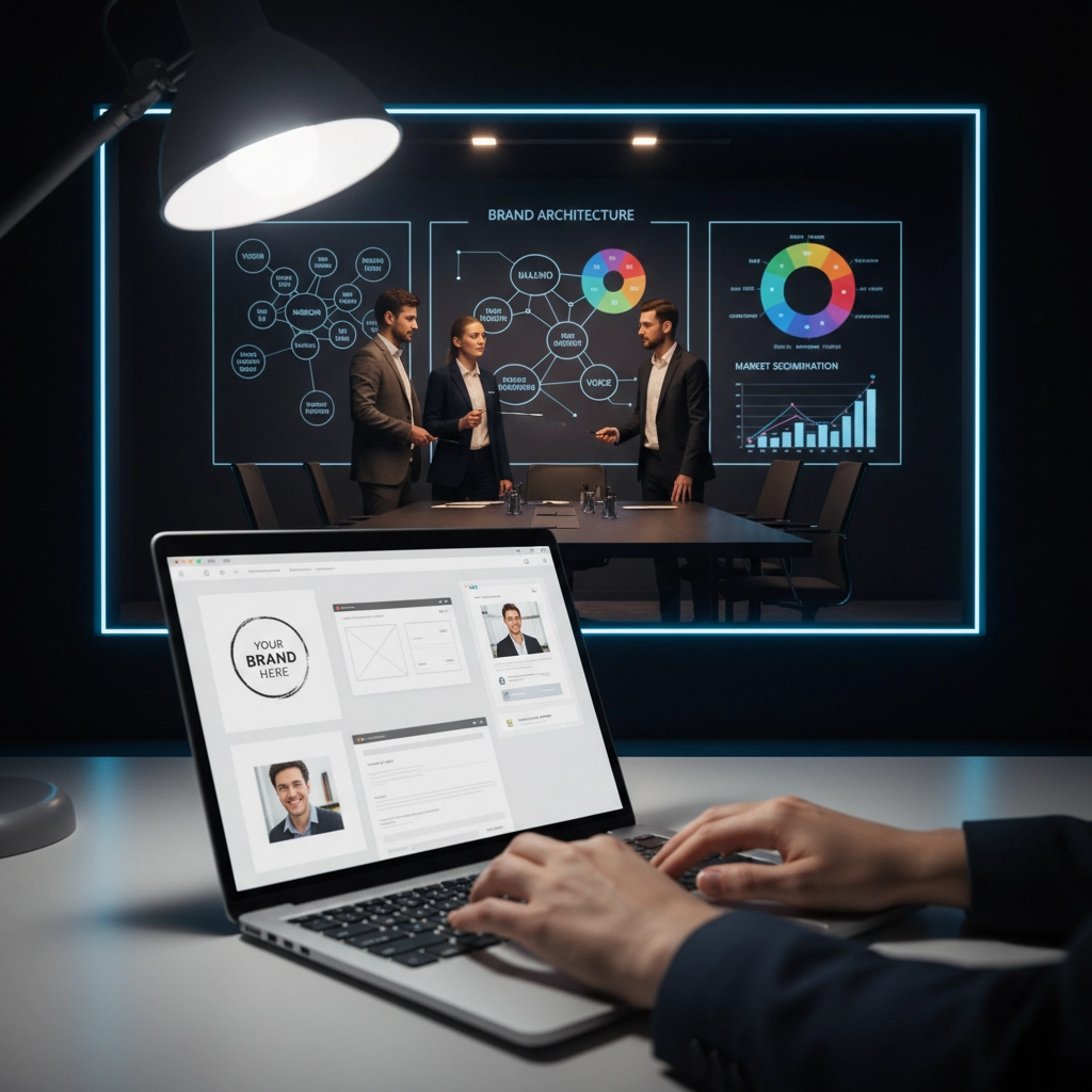 Human + AI collaboration for brand systems