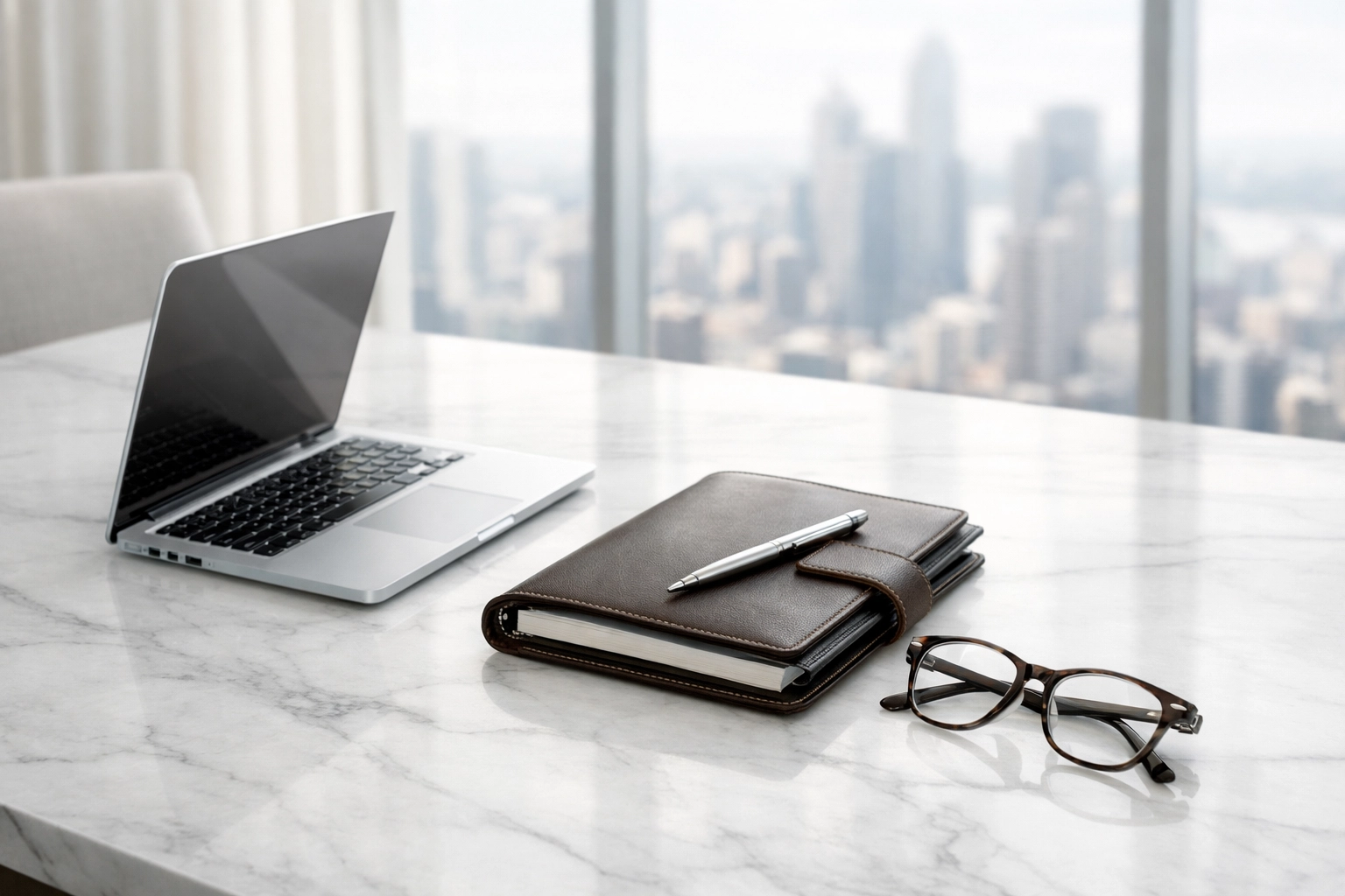 Strategic tax business planning on a modern office desk for scaling an ERO service bureau.