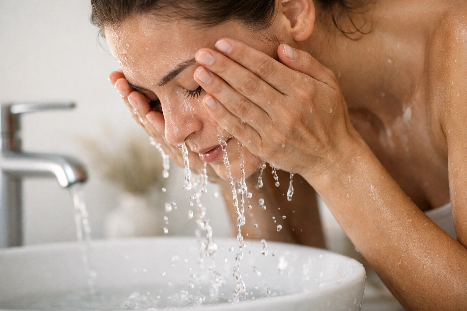 Bentonite Clay Face Redness gentle rinse skincare lifestyle photo