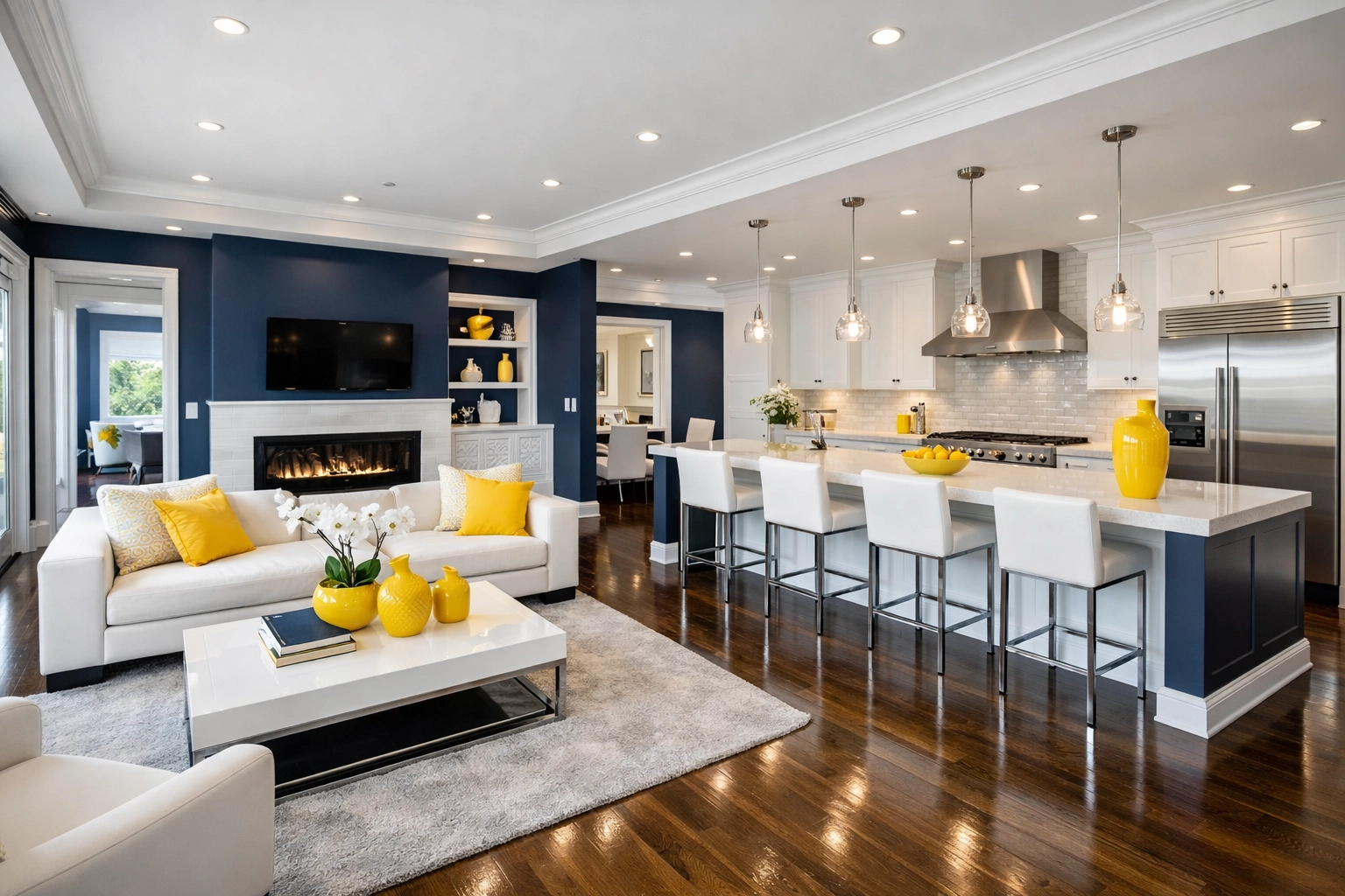 Spotless modern home interior showcasing professional cleaning results and a fresh Ninja vibe.