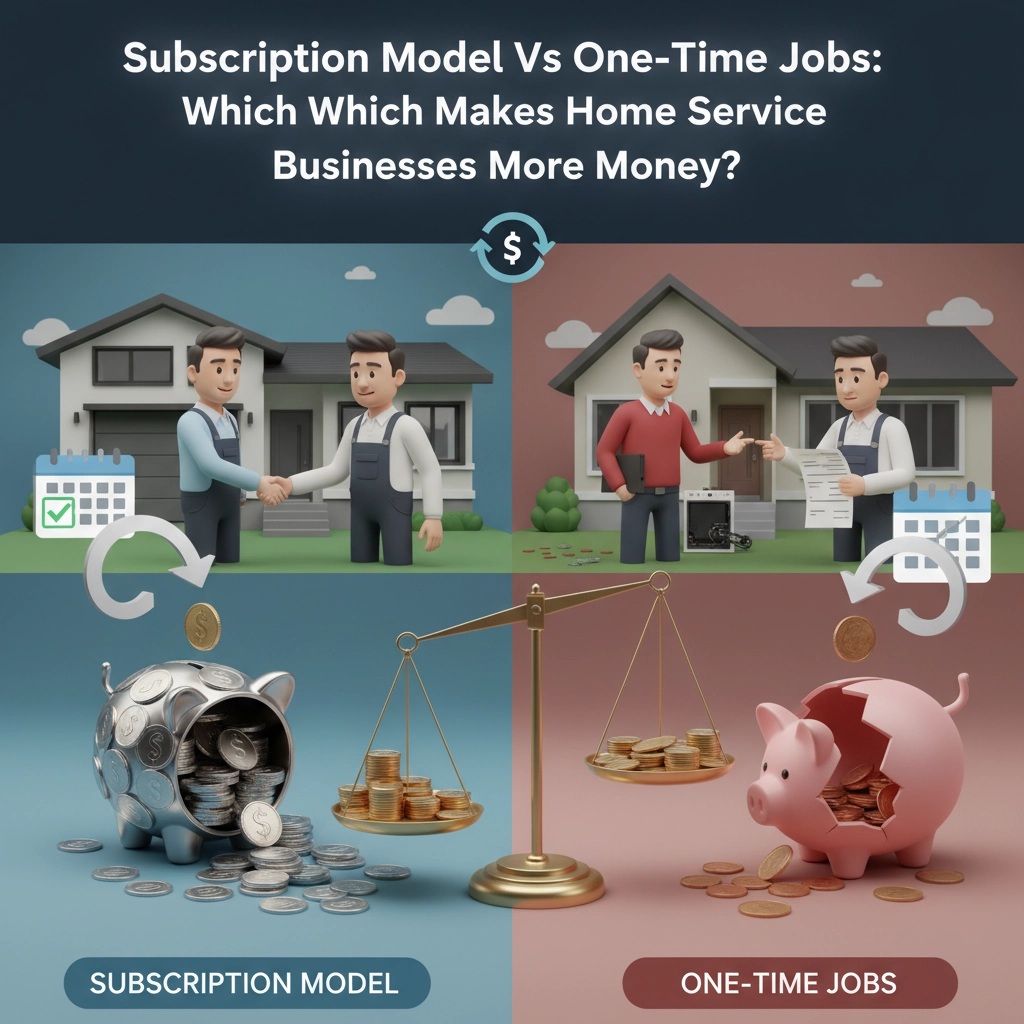 Subscription Model Vs One-Time Jobs: Which Makes Home Service Businesses More Money?