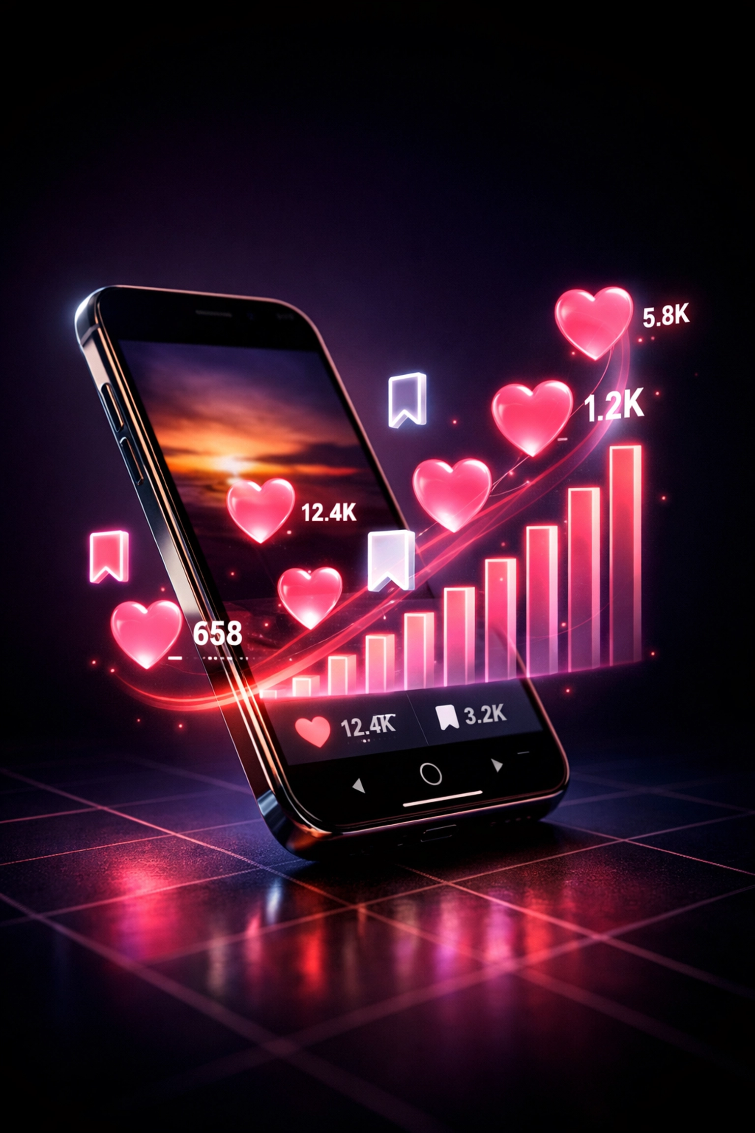 Social media engagement metrics converting to creator rewards and platform ranking