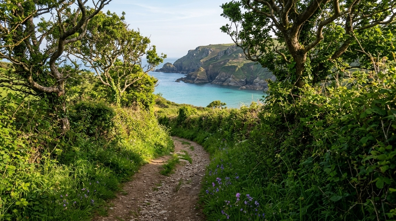 The journey to Hemmick Beach