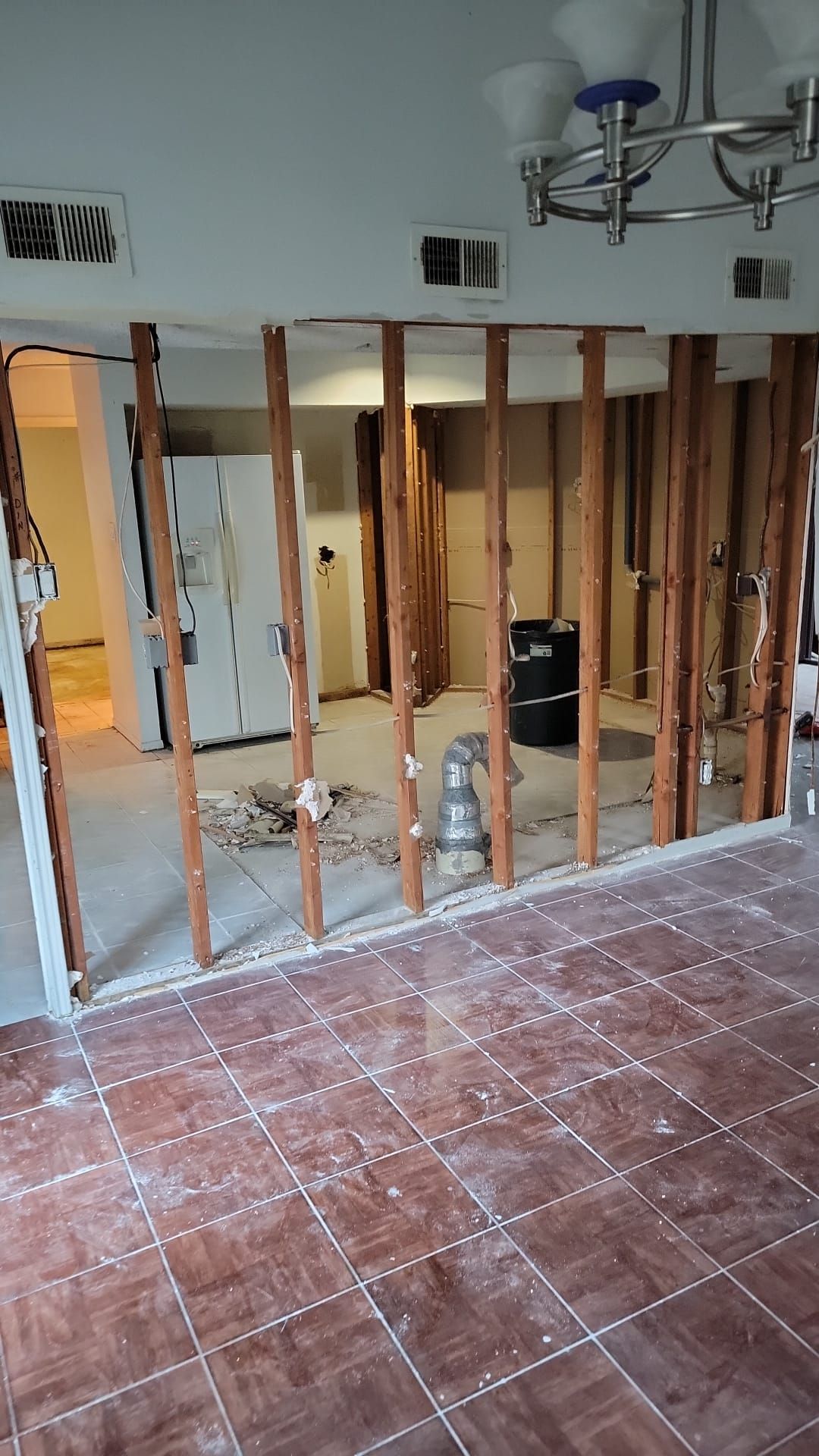 Kitchen area under renovation