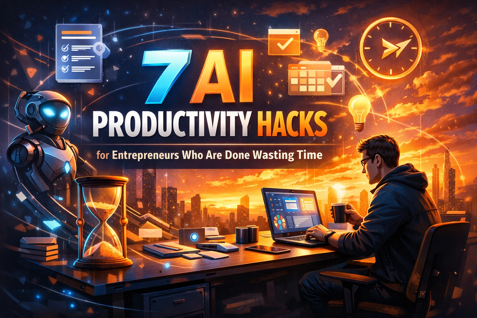 [HERO] 7 AI Productivity Hacks for Entrepreneurs Who Are Done Wasting Time
