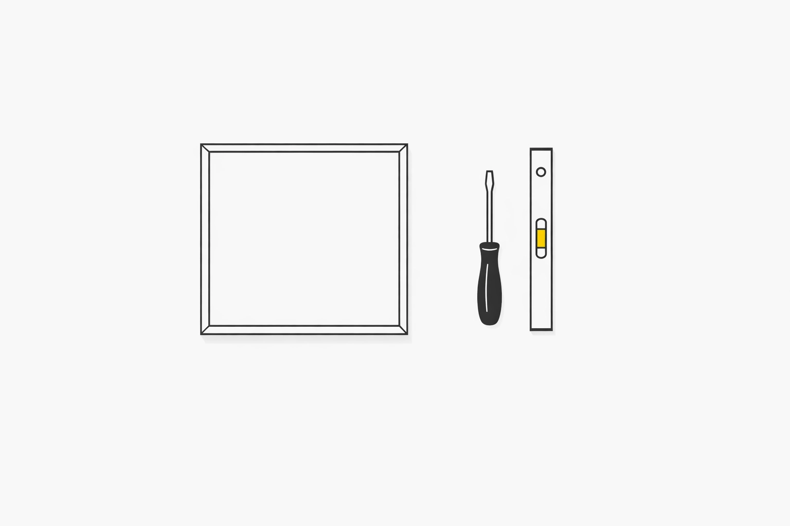 Professional handyman tools and level used for precise TV mounting and home repairs in Vancouver.