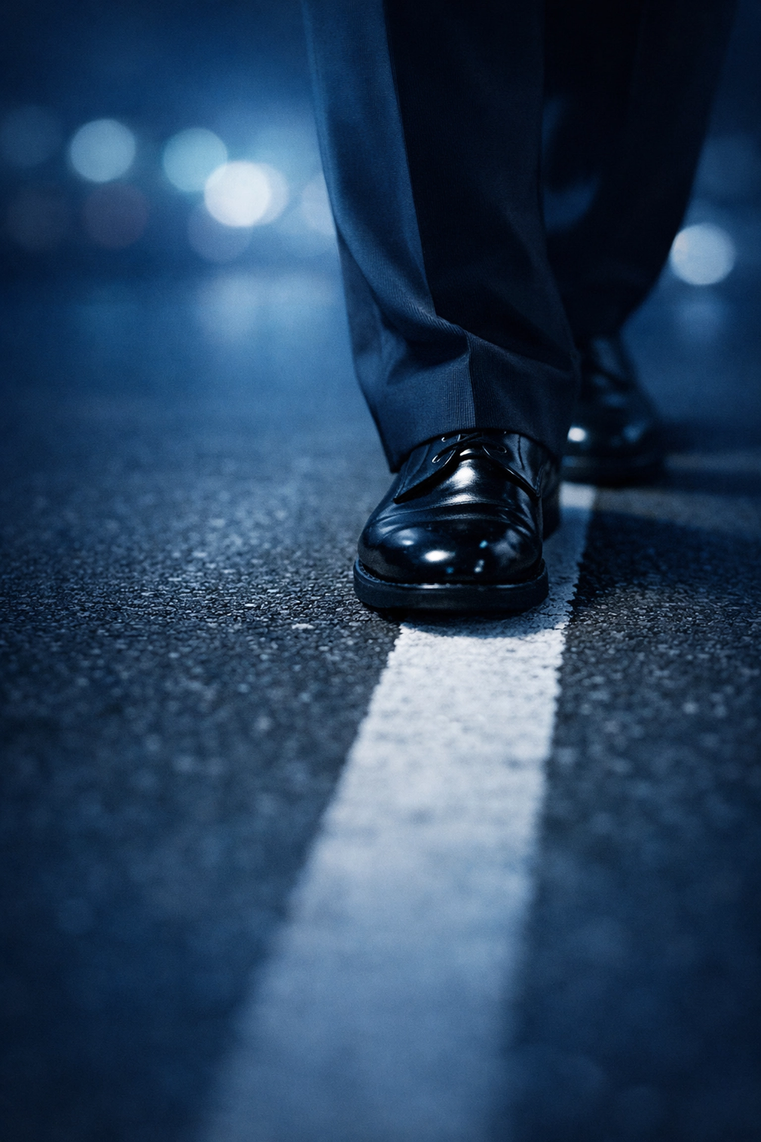 Close-up of a person performing a roadside field sobriety test for a DUI investigation in Virginia.