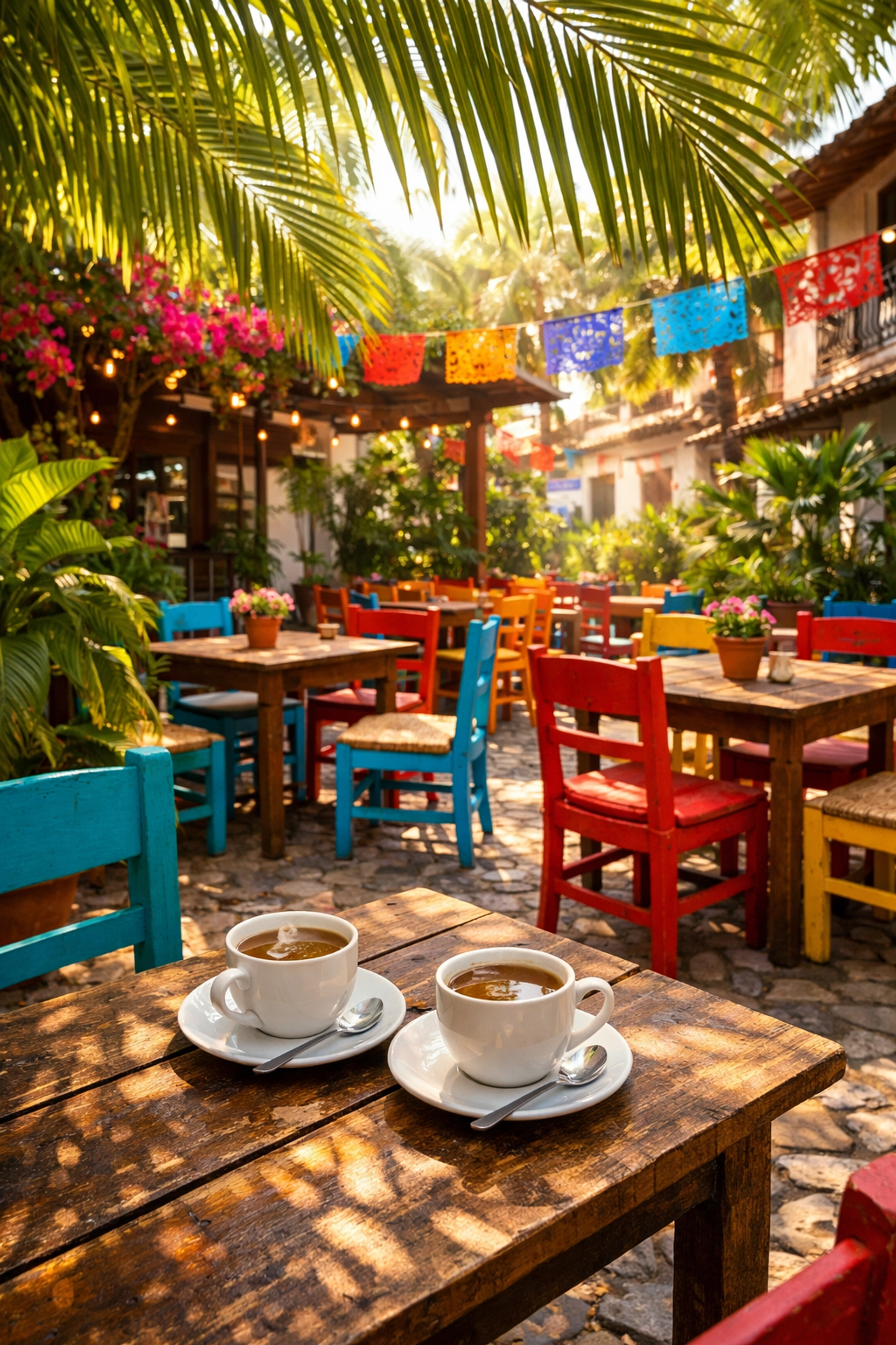 Outdoor café in Zona Romantica Puerto Vallarta