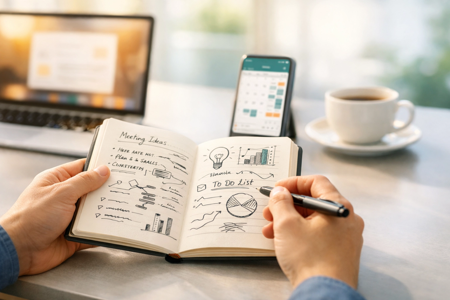 Taking notes during CHPA Connect 26 educational session on corporate housing trends