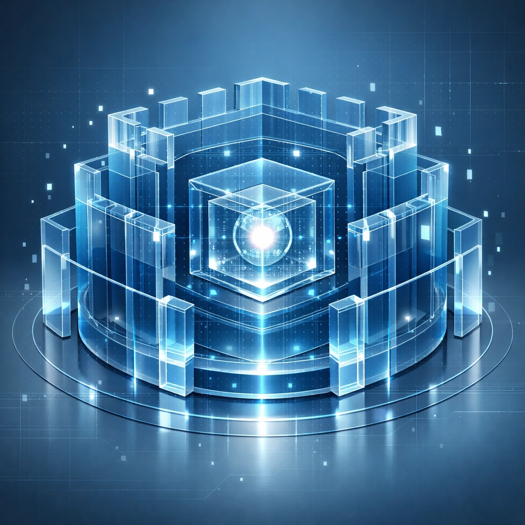 Layered security infrastructure protecting small business network with 24/7 monitoring