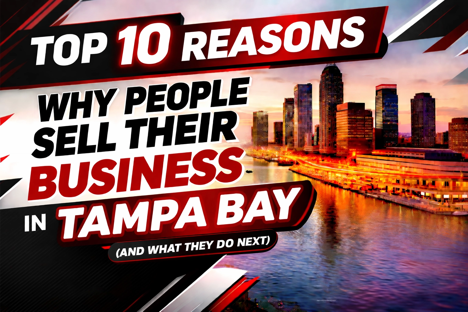 Top 10 Reasons Why People Sell Their Business in Tampa Bay (And What They Do Next)