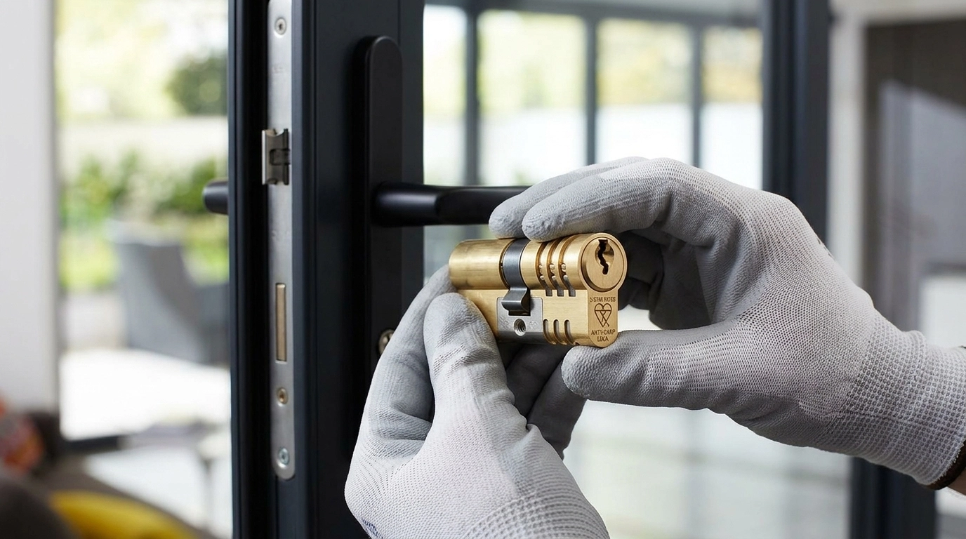 High-security 3-star anti-snap lock cylinder for bifold doors