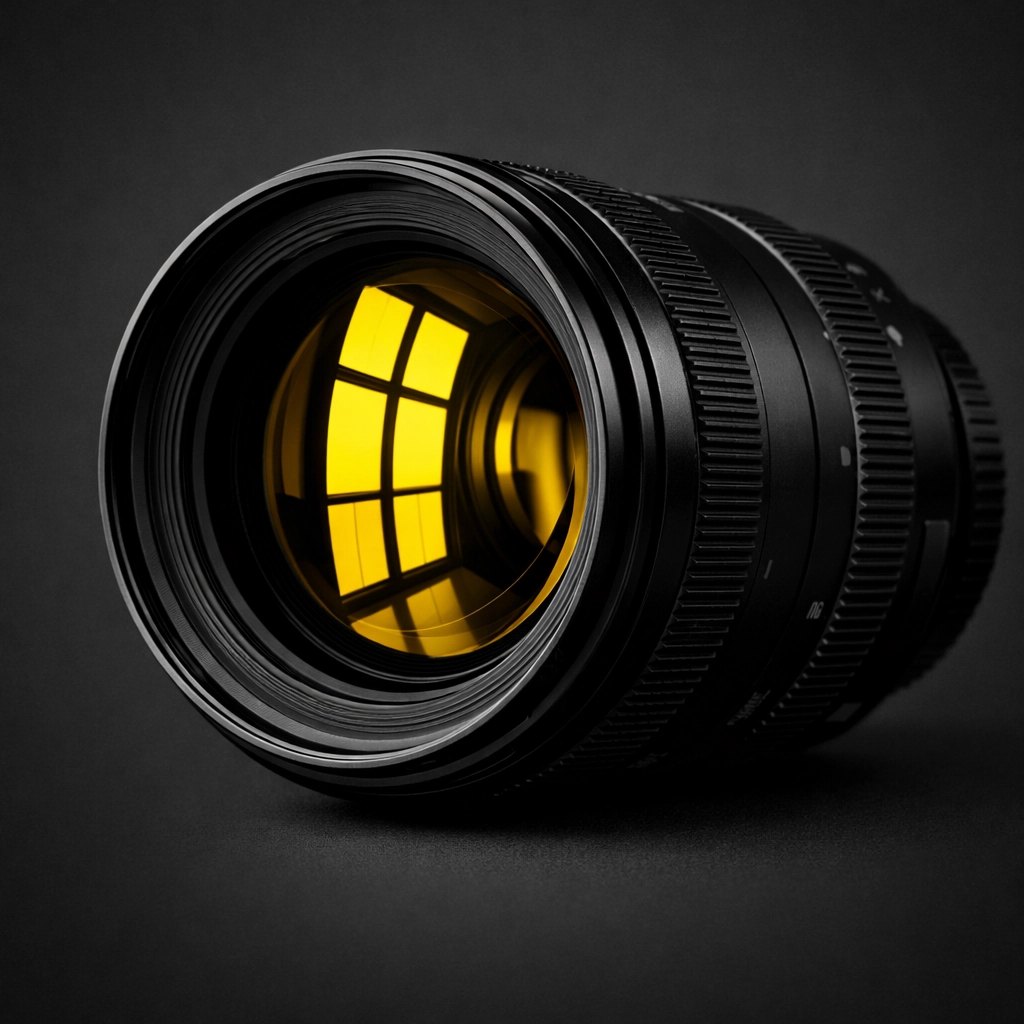 High-end camera lens for professional property marketing and architectural photography.
