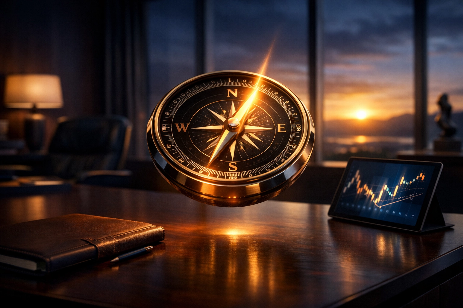 Compass guiding investment philosophy for institutional portfolio strategy