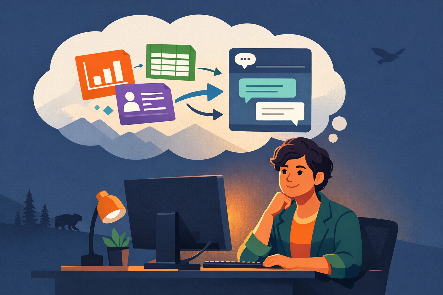 Office worker unknowingly sharing sensitive company data with AI chatbot