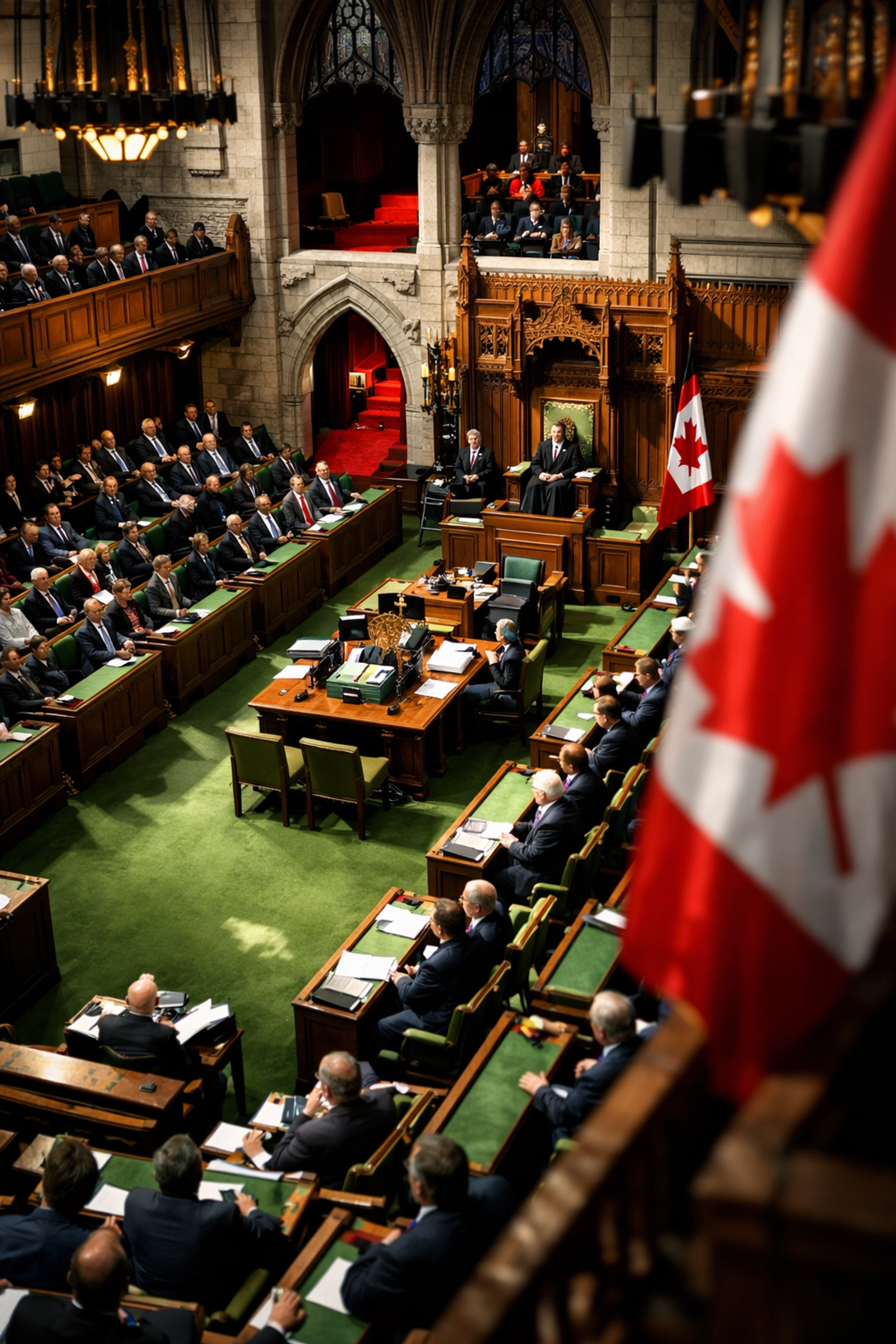 House of Commons chamber in Ottawa where Conservatives will debate asylum seeker health benefits