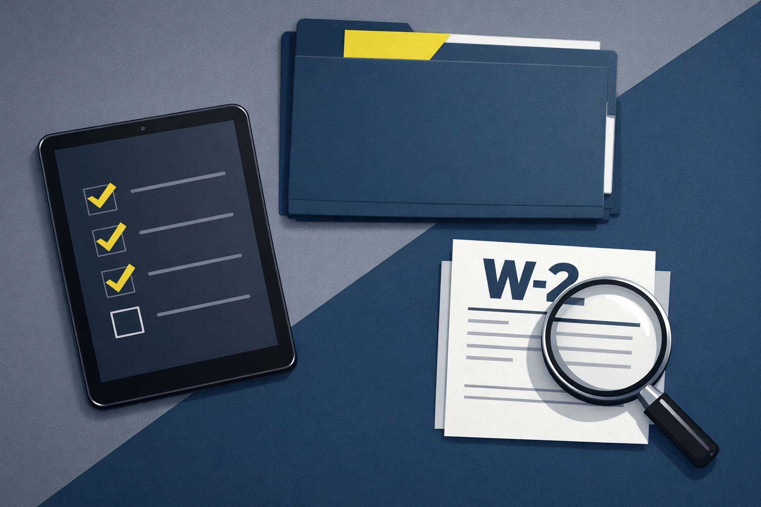 Tax preparation New Haven checklist with W-2 forms and documents organized to meet the April 15 deadline.