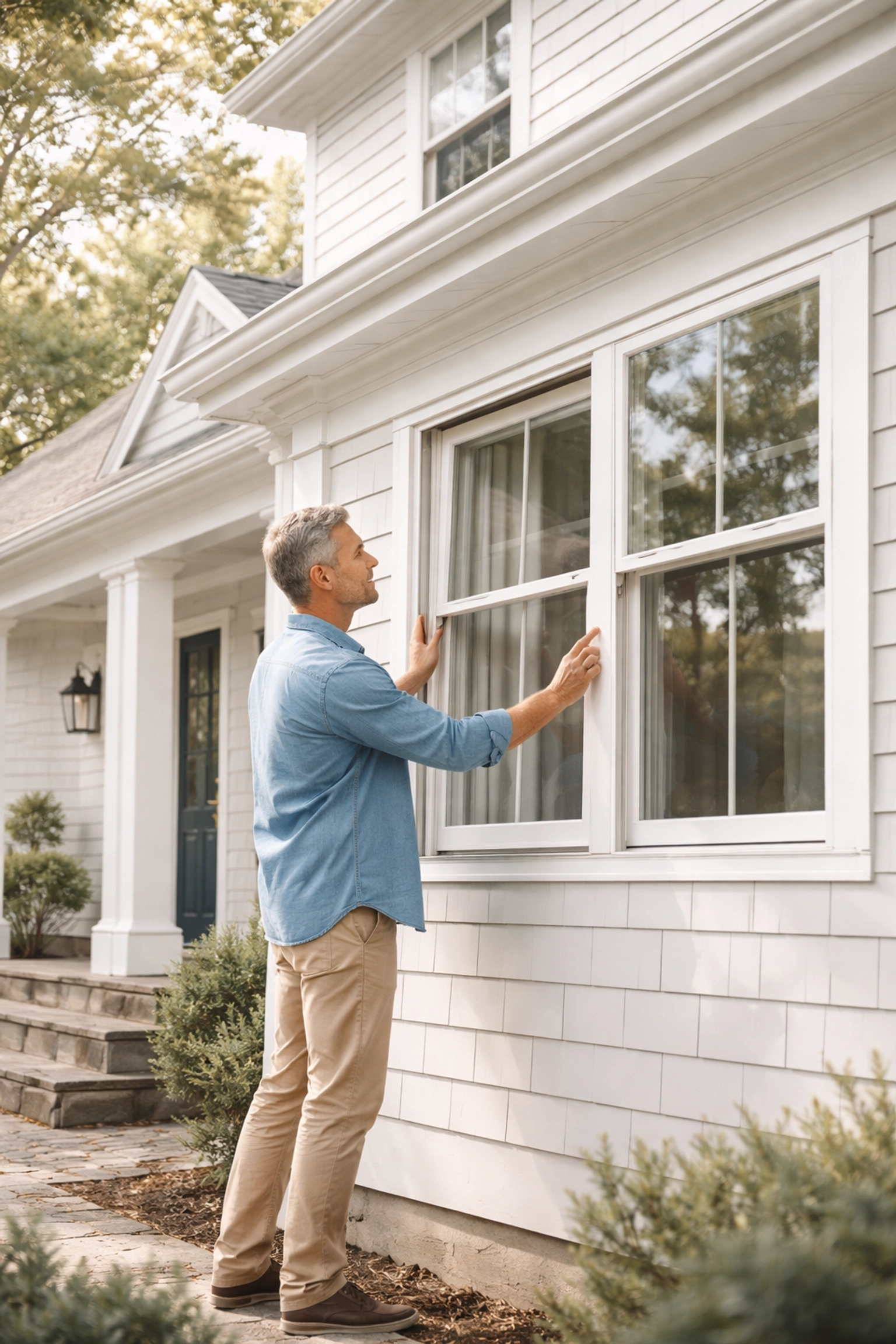 Modern Massachusetts colonial home with new energy-efficient windows, ideal for Melrose sellers boosting home efficiency in 2026.