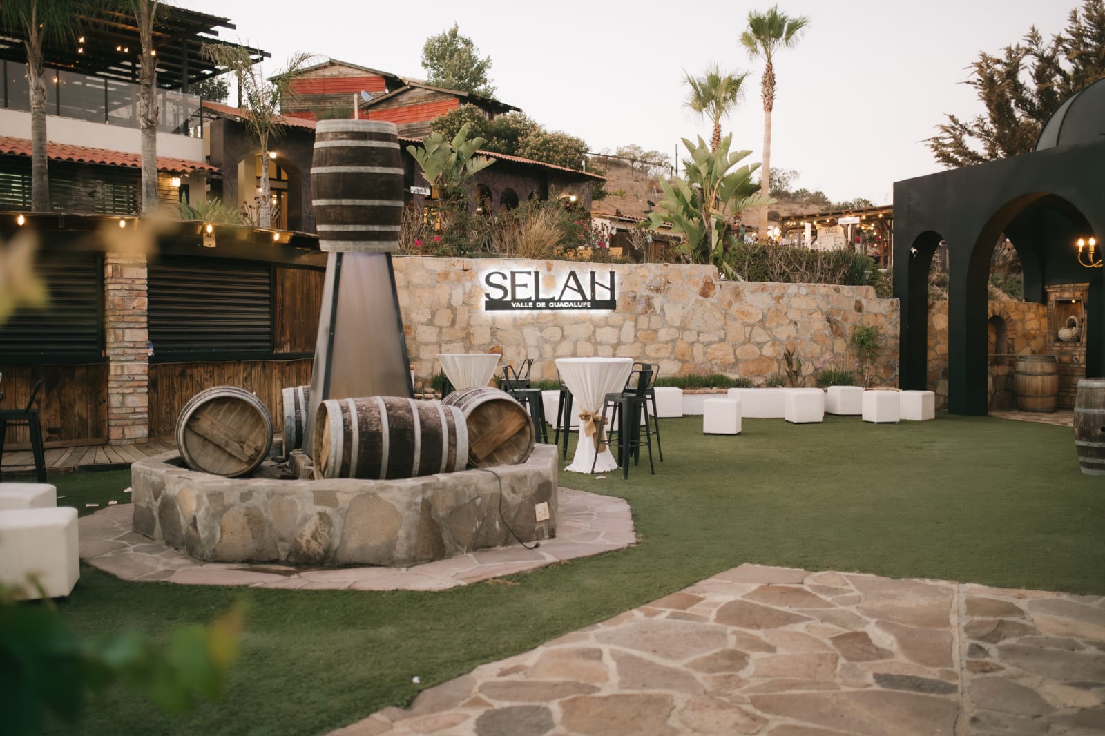 Outdoor event space at Eventos Finca Selah