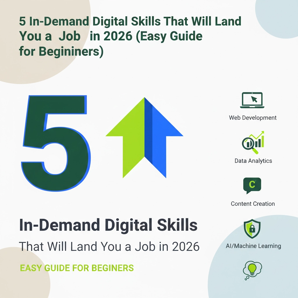 5 In-Demand Digital Skills That Will Land You a Job in 2026 (Easy Guide for Beginners)