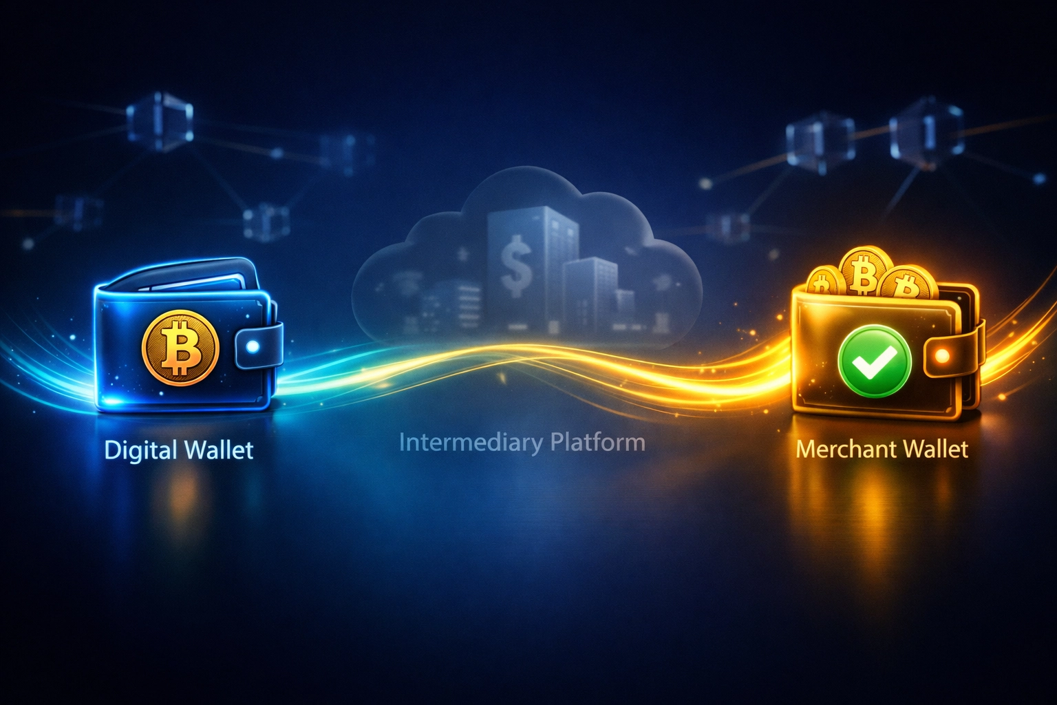 Direct crypto payment from customer wallet to merchant wallet bypassing CoinPayments intermediary