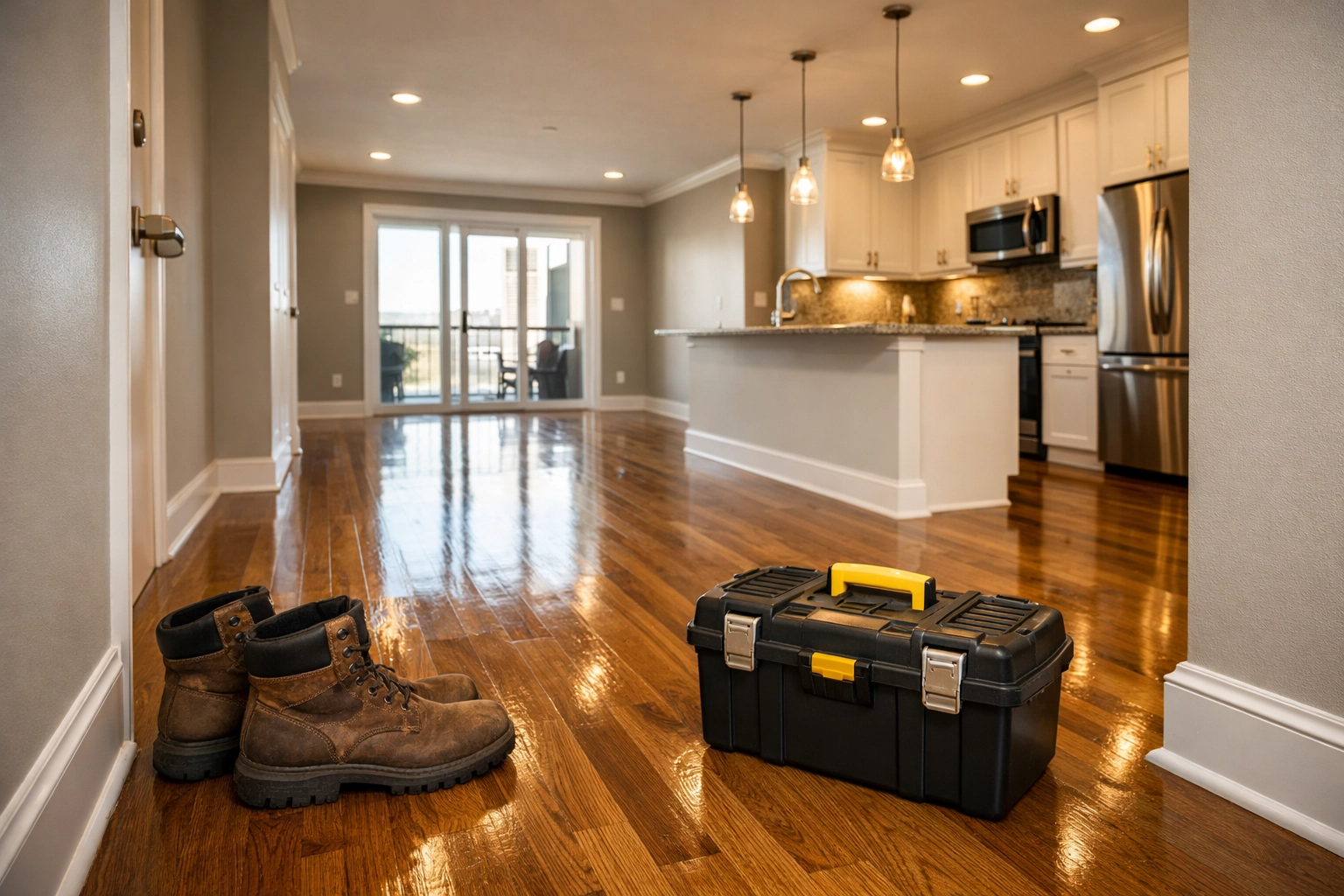 Renovated Nashville apartment interior showing high-quality unit turn and make ready services.