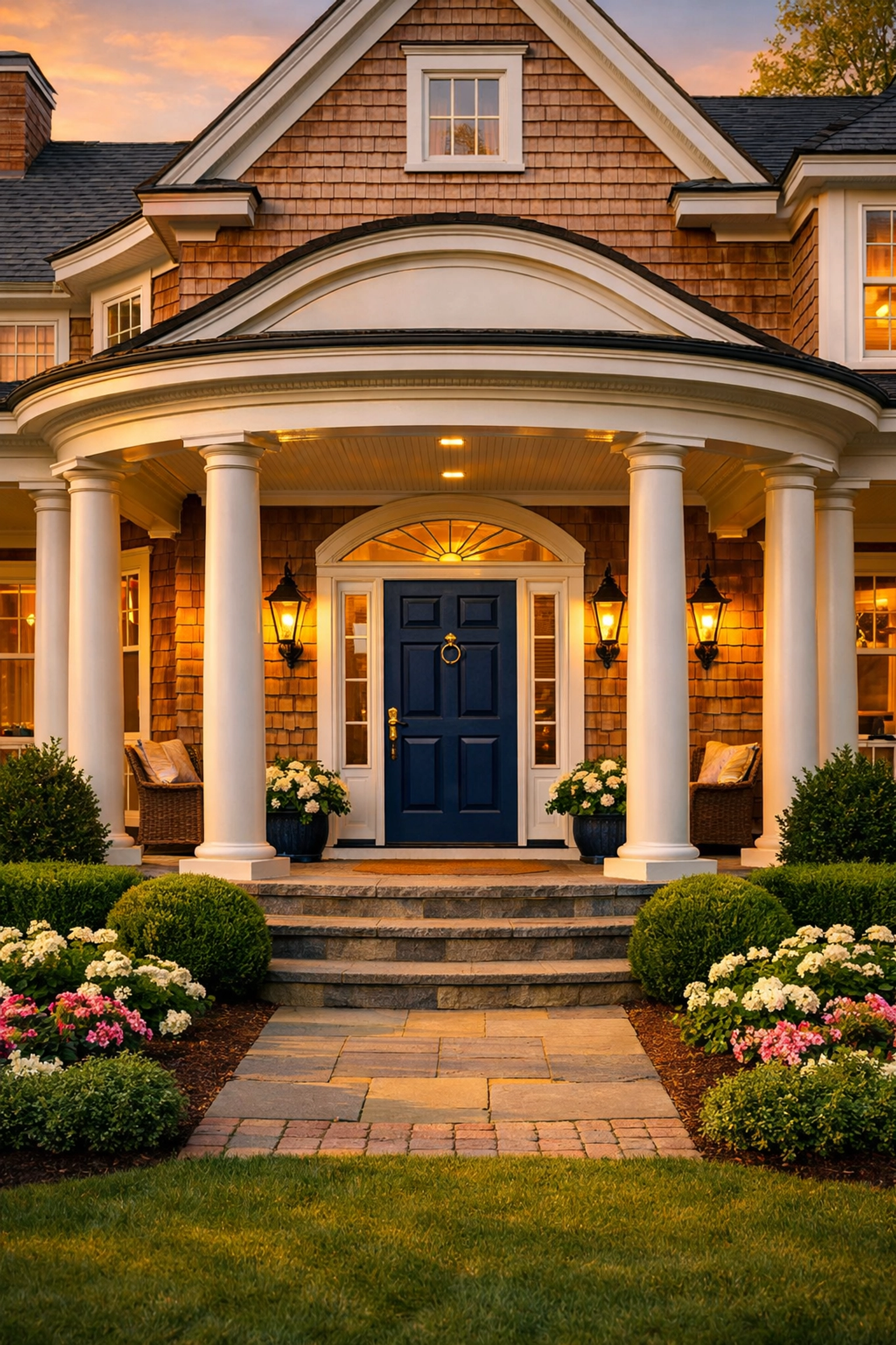 Clean exterior of a Southborough home showing Fay School-perfect curb appeal after house cleaning.