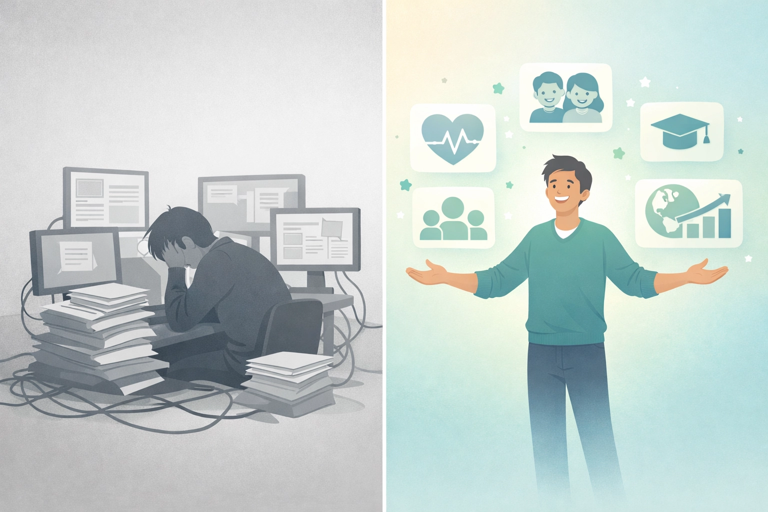 Nonprofit team member freed from manual data entry through automated financial reporting systems