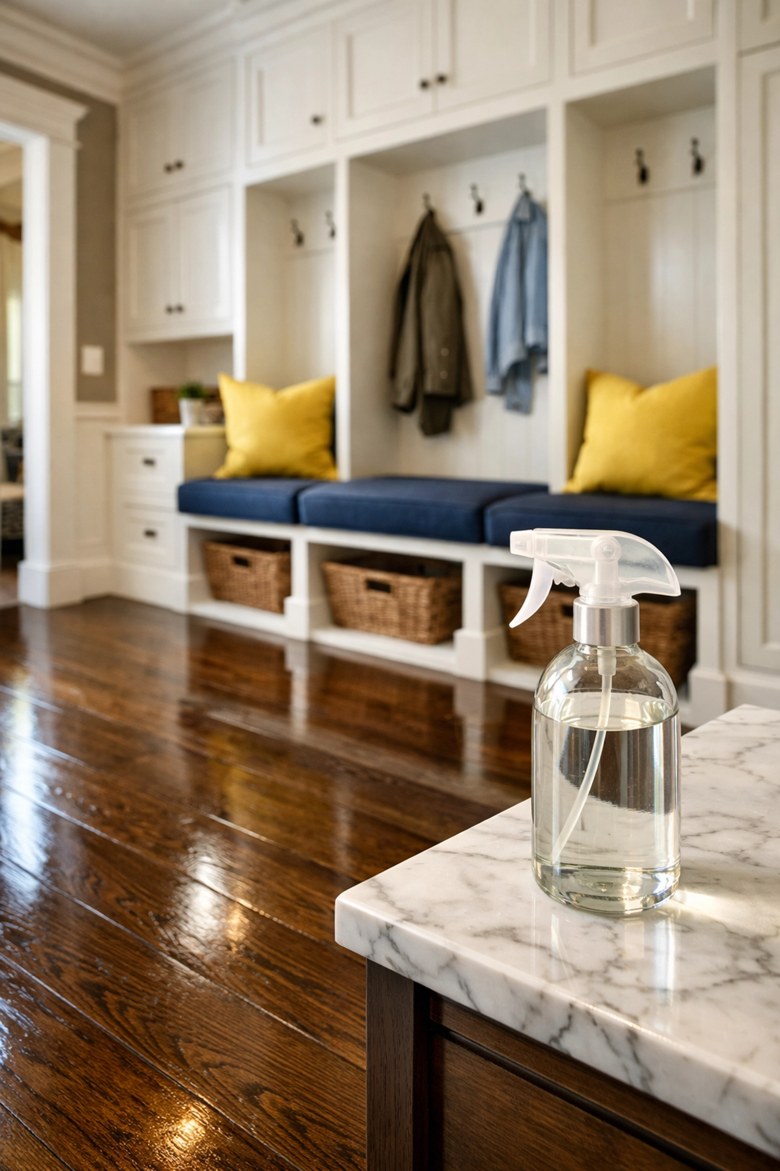 Worcester cleaning hacks for a clean mudroom and salt-free hardwood floors.
