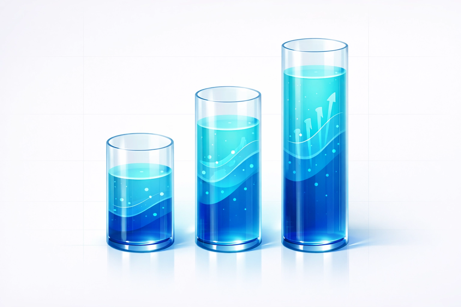 Ascending revenue growth chart illustrating recurring income streams for treatment facilities