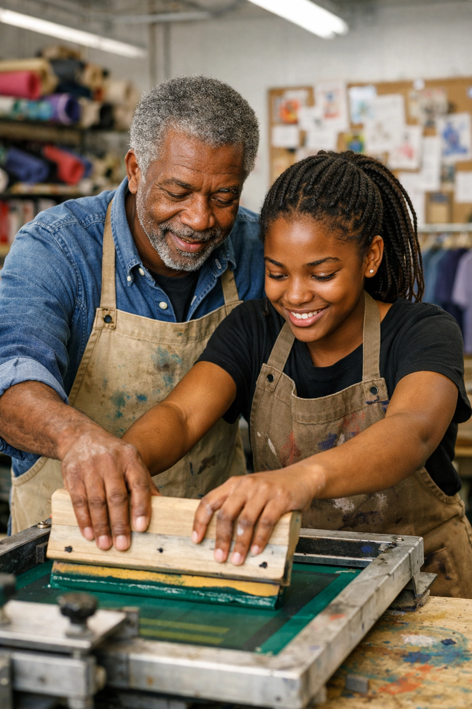 Mentorship in an East Oakland maker-space fostering arts and culture and neighborhood revitalization for local youth.